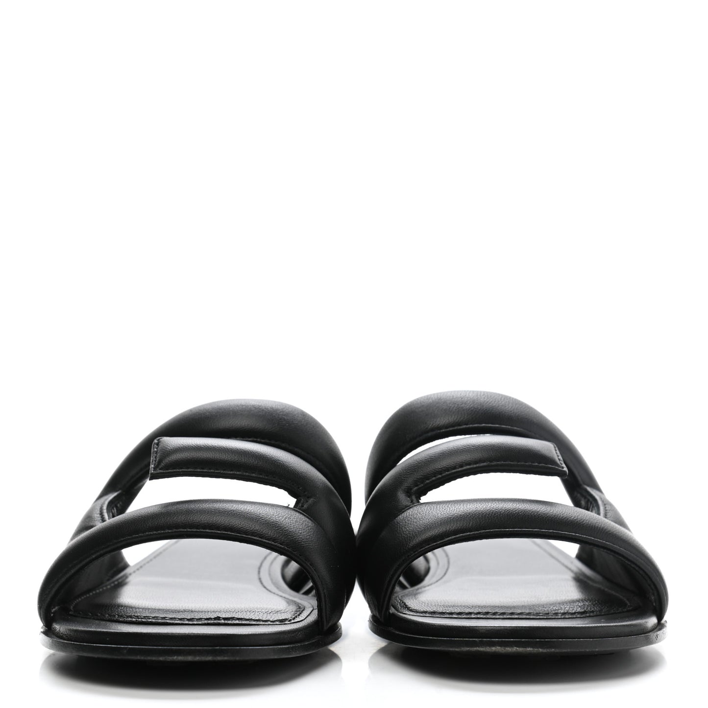 Nappa G Flat Sandals 36 Black