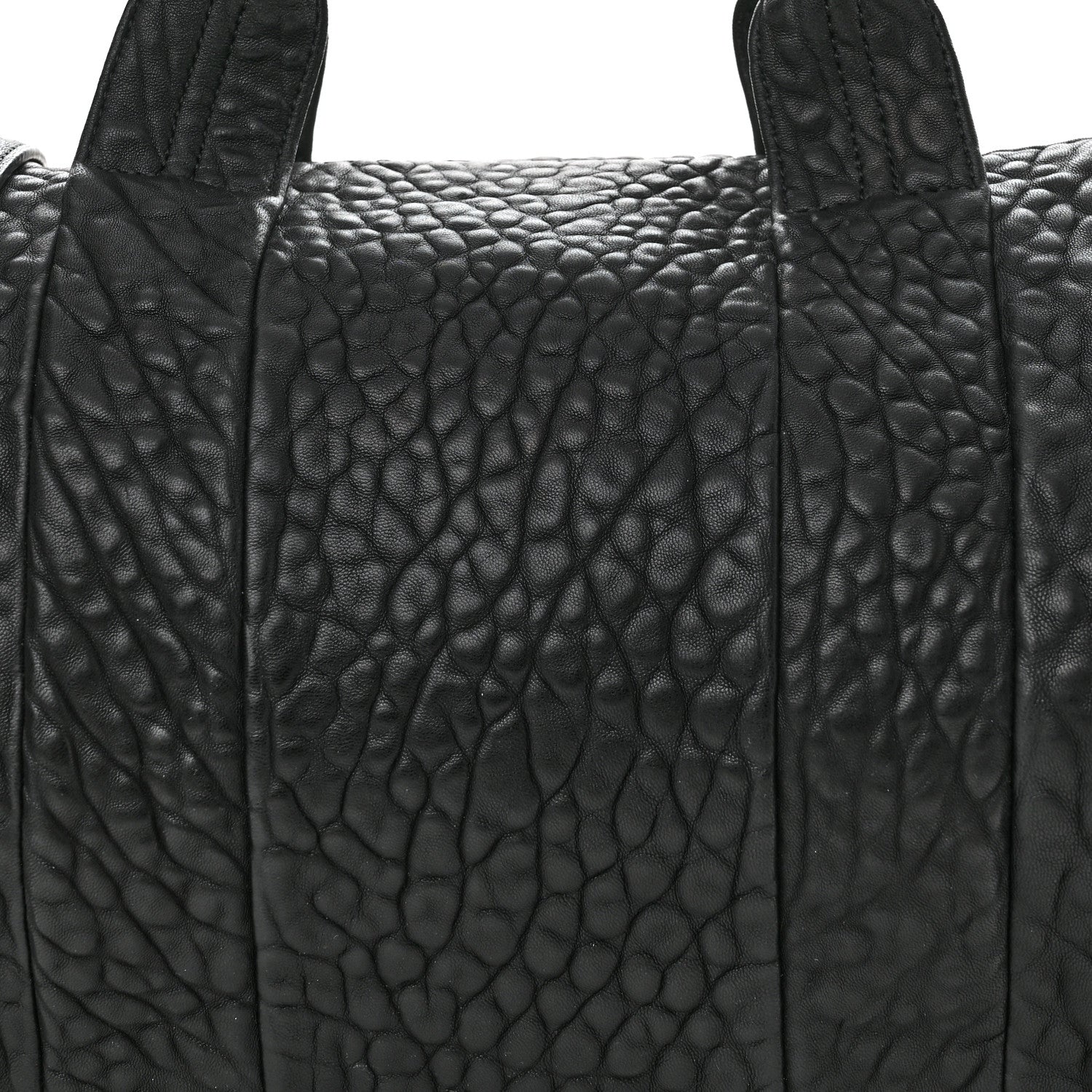 Alexander Wang Pebbled Lambskin Rocco Black Rose Gold Hardware 7 of 10