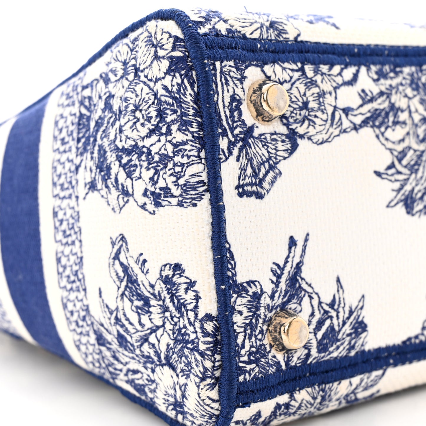 Canvas Reverse Embroidered Rêve d'Infini Medium Lady D-Lite Blue Multicolor