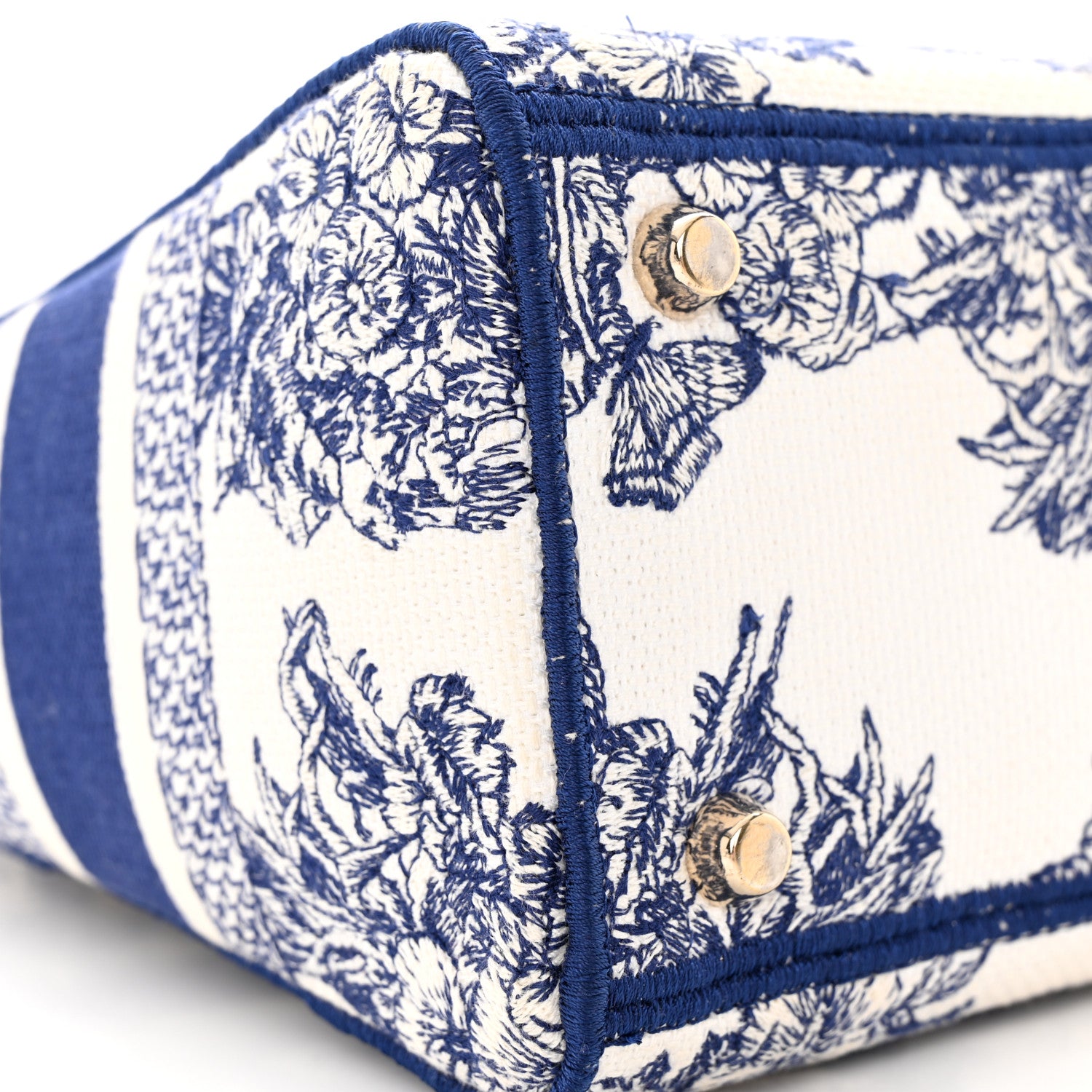 Christian Dior Canvas Reverse Embroidered Rêve d'Infini Medium Lady D-Lite Blue Multicolor 9 of 18