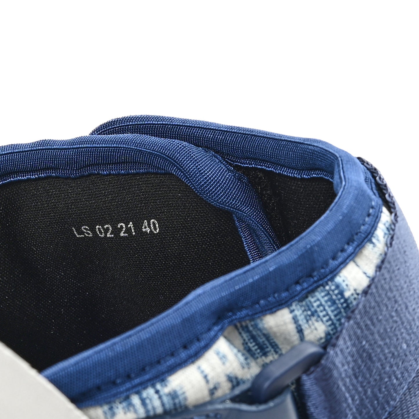 Oblique Jacquard Mens Alpha Sandals 40 Blue Denim
