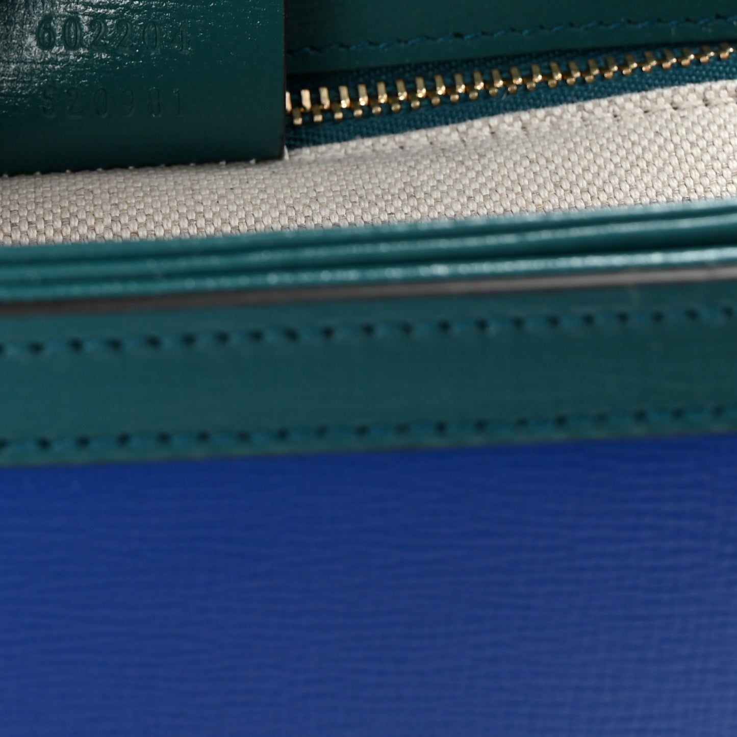 Azalea Calfskin Horsebit 1955 Shoulder Bag Blue Green