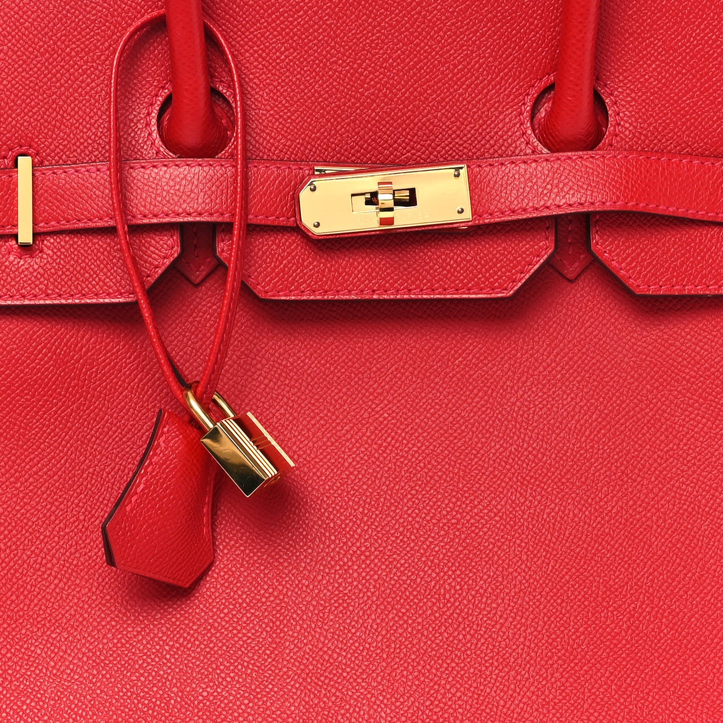 Epsom Birkin 35 Rouge Casaque