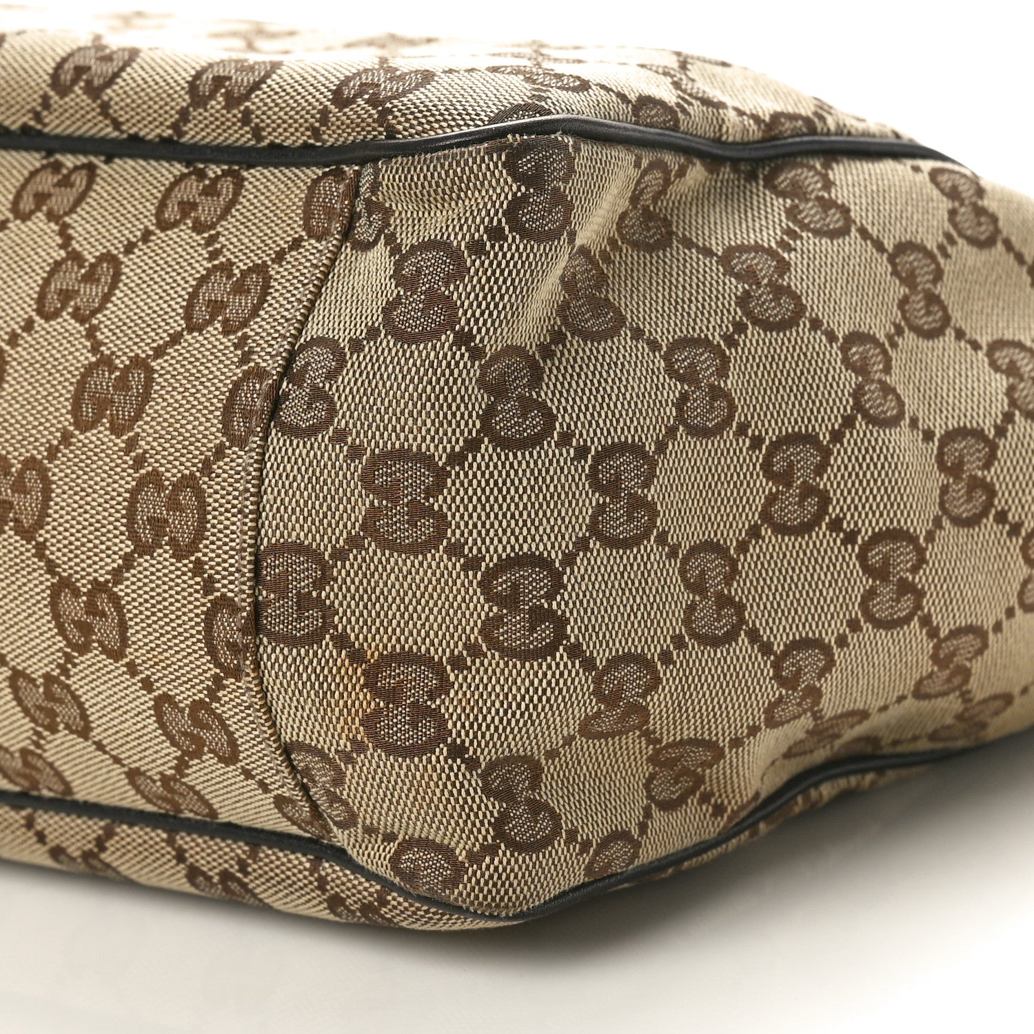 Gucci Monogram Medium Positano Tote Dark Brown 10 of 14