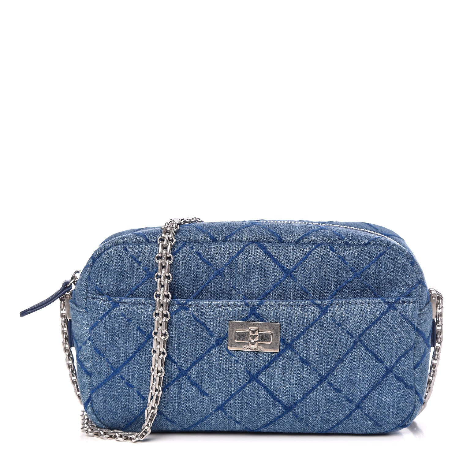 Chanel Denim Mini Reissue Camera Case Blue 408354 – FASHIONPHILE