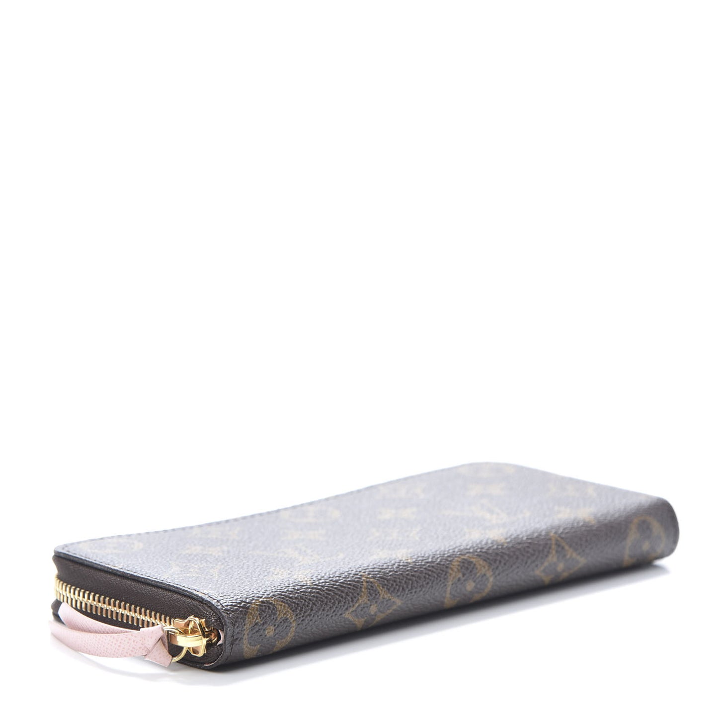 Monogram Clemence Wallet Rose Ballerine