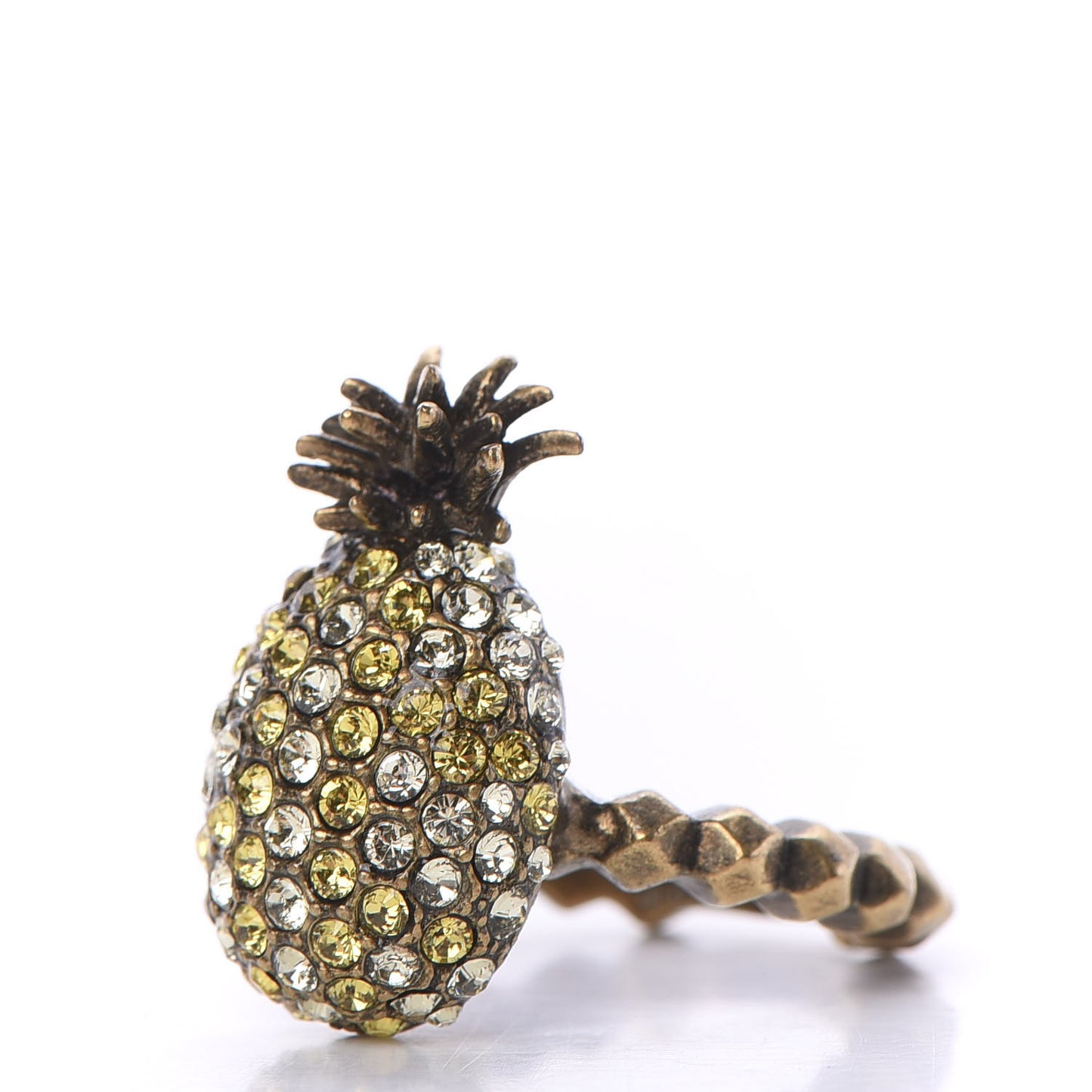 Crystal Pineapple Motif Ring S