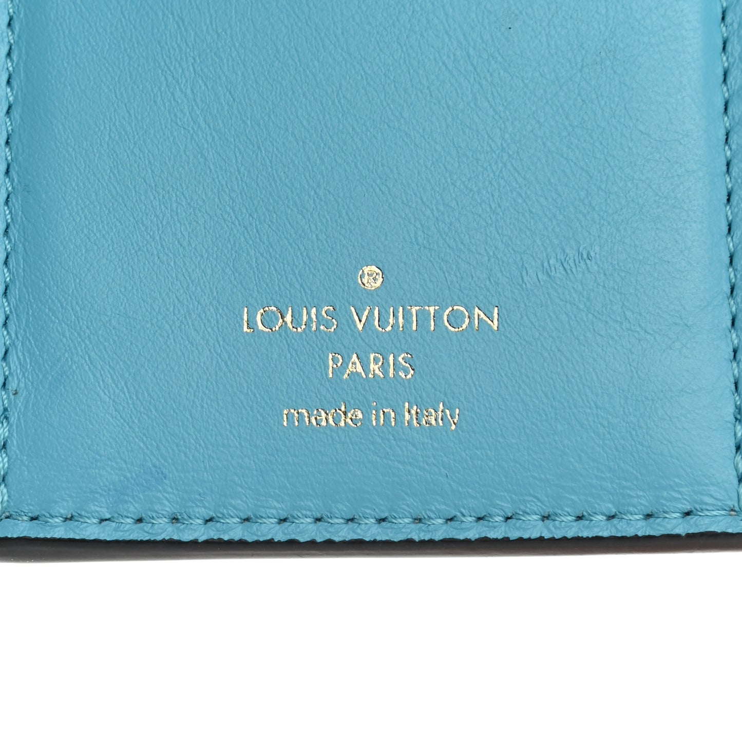 Smooth Calfskin LV Pont 9 Compact Wallet Creme