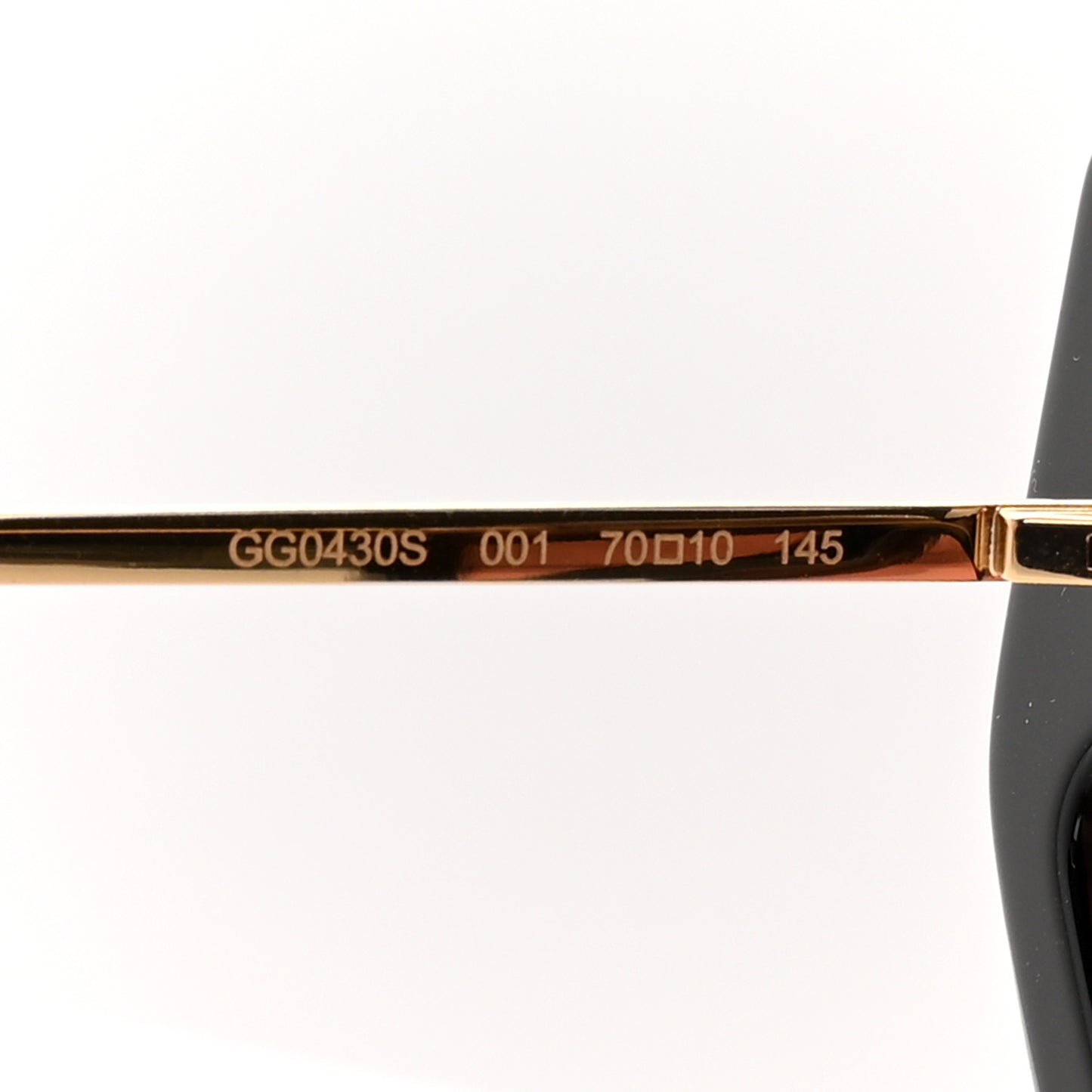Acetate Crystal Geometric Sunglasses GG0430S Black