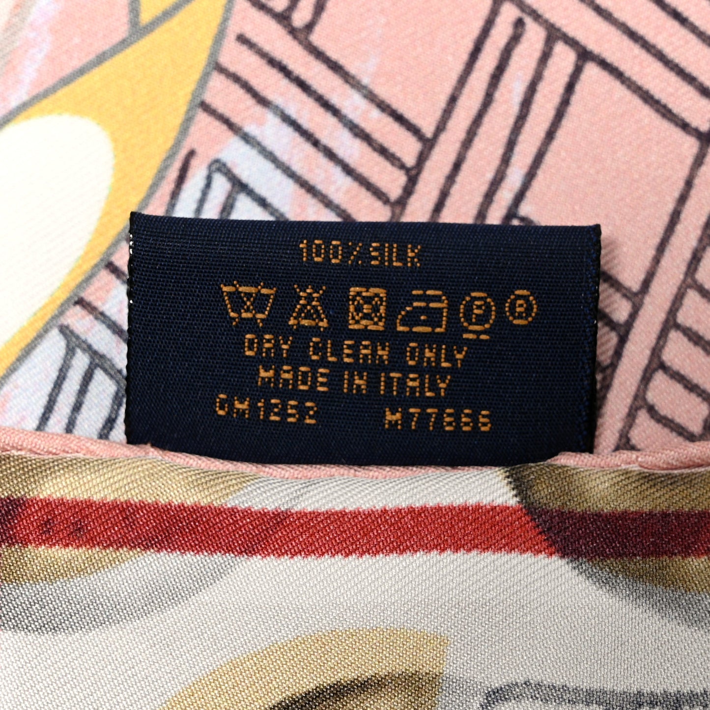 Silk Trunks Square Scarf Multicolor