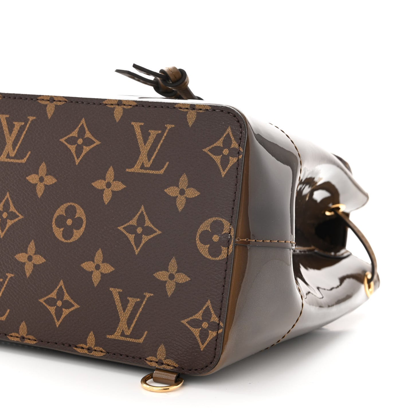 Patent Monogram Hot Springs Backpack Vert Bronze