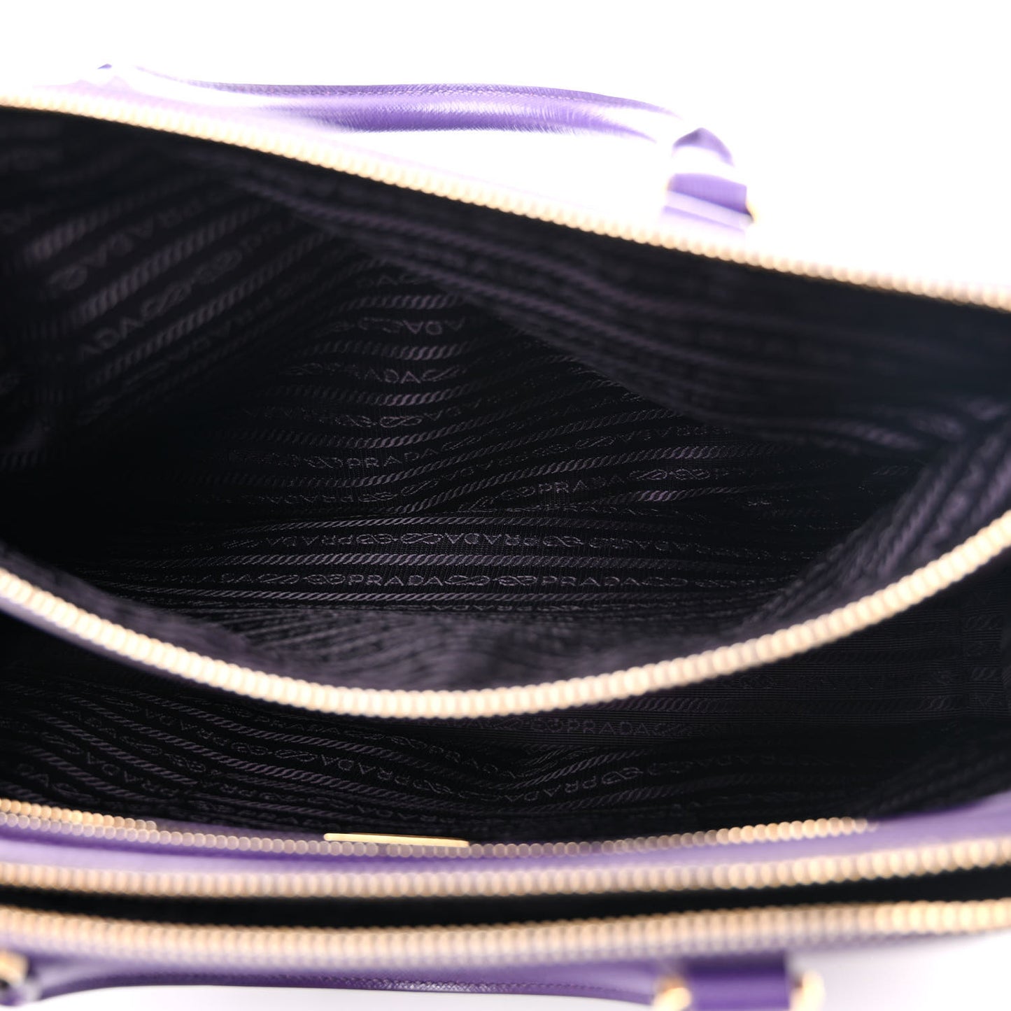 Saffiano Medium Galleria Double Zip Tote Viola