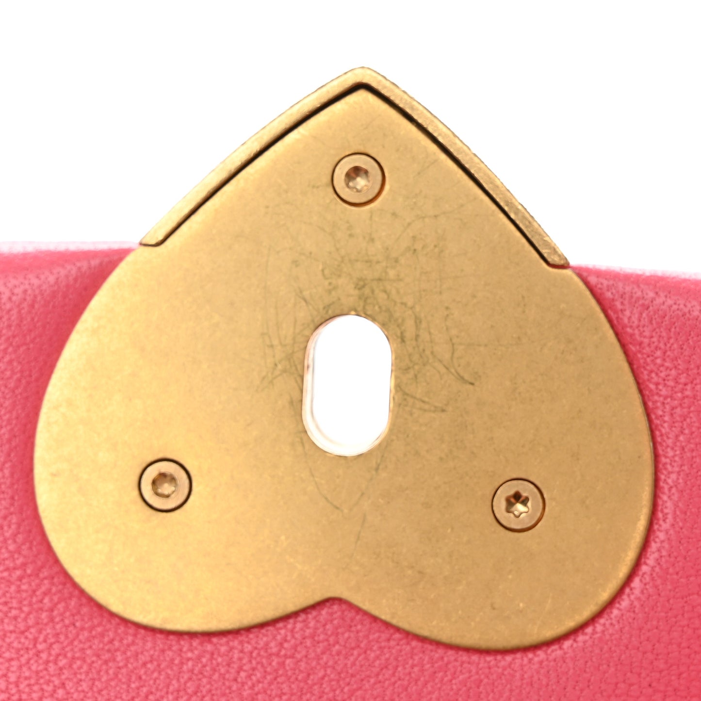 Lambskin Plexiglass Quilted Coco Love Mini Flap Pink