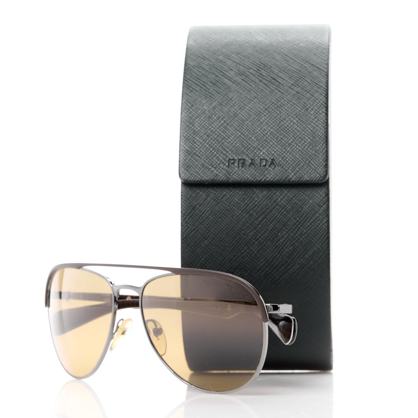 Metal Aviator Sunglasses PR51QS Black