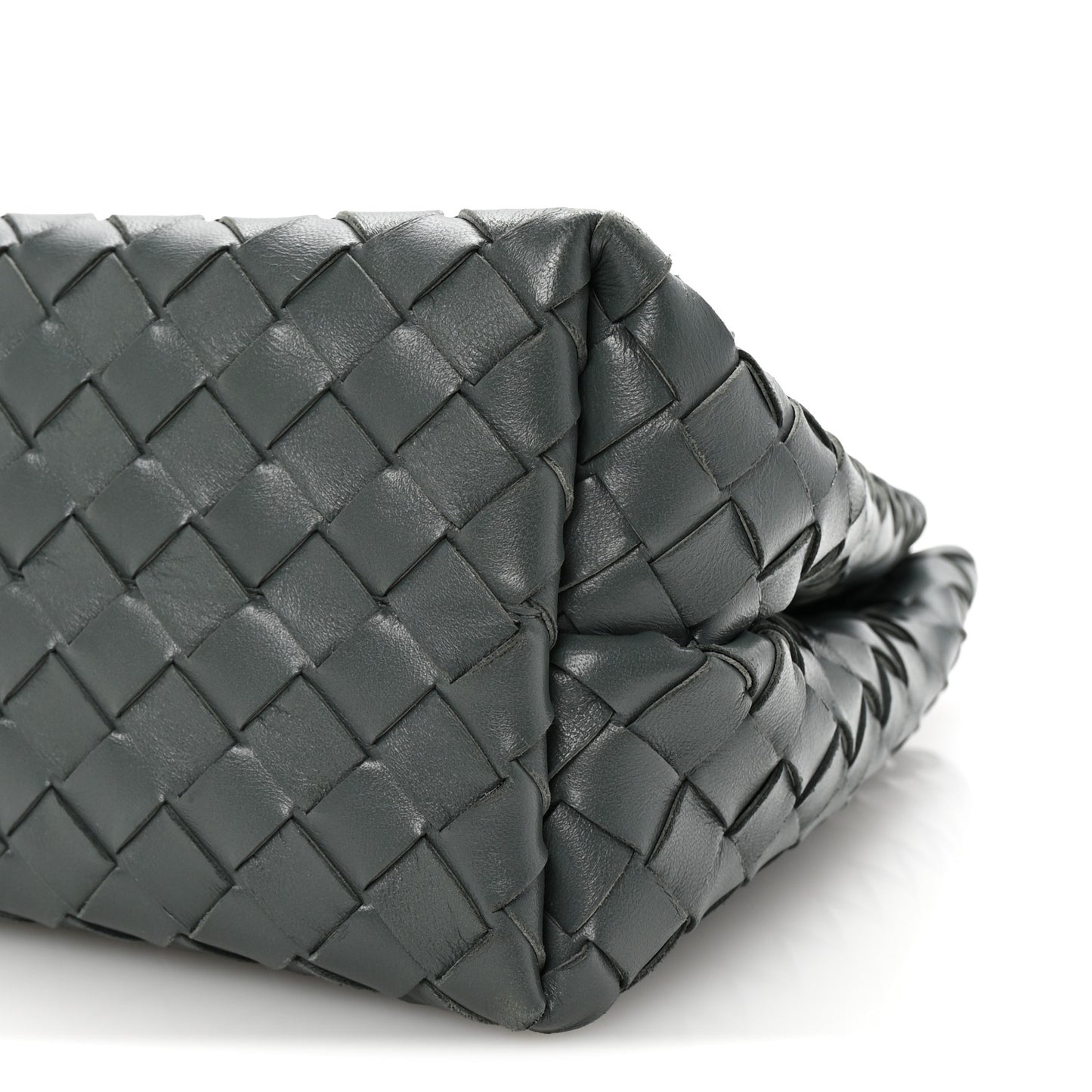 Nappa Intrecciato Medium Andiamo Shoulder Bag Slate