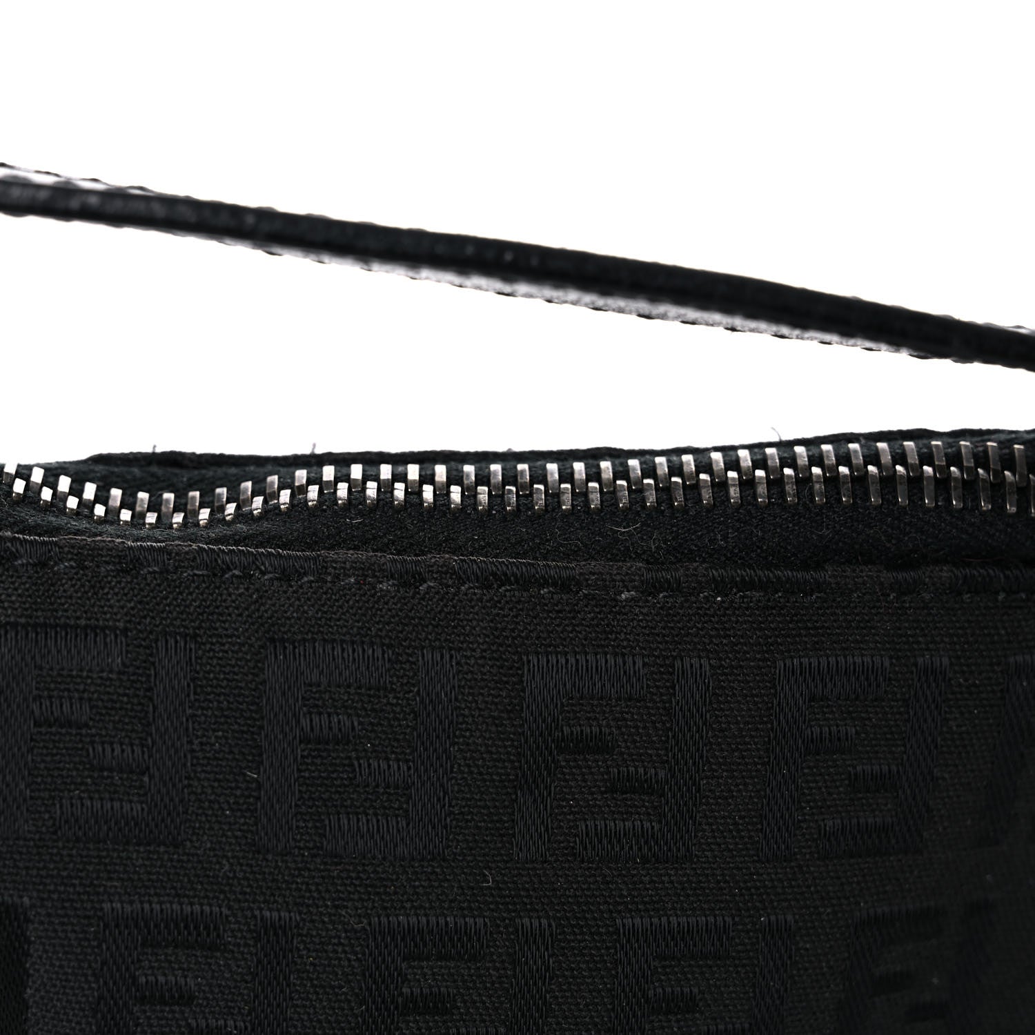 Fendi Zucchino Mini Pochette Black 14 of 15