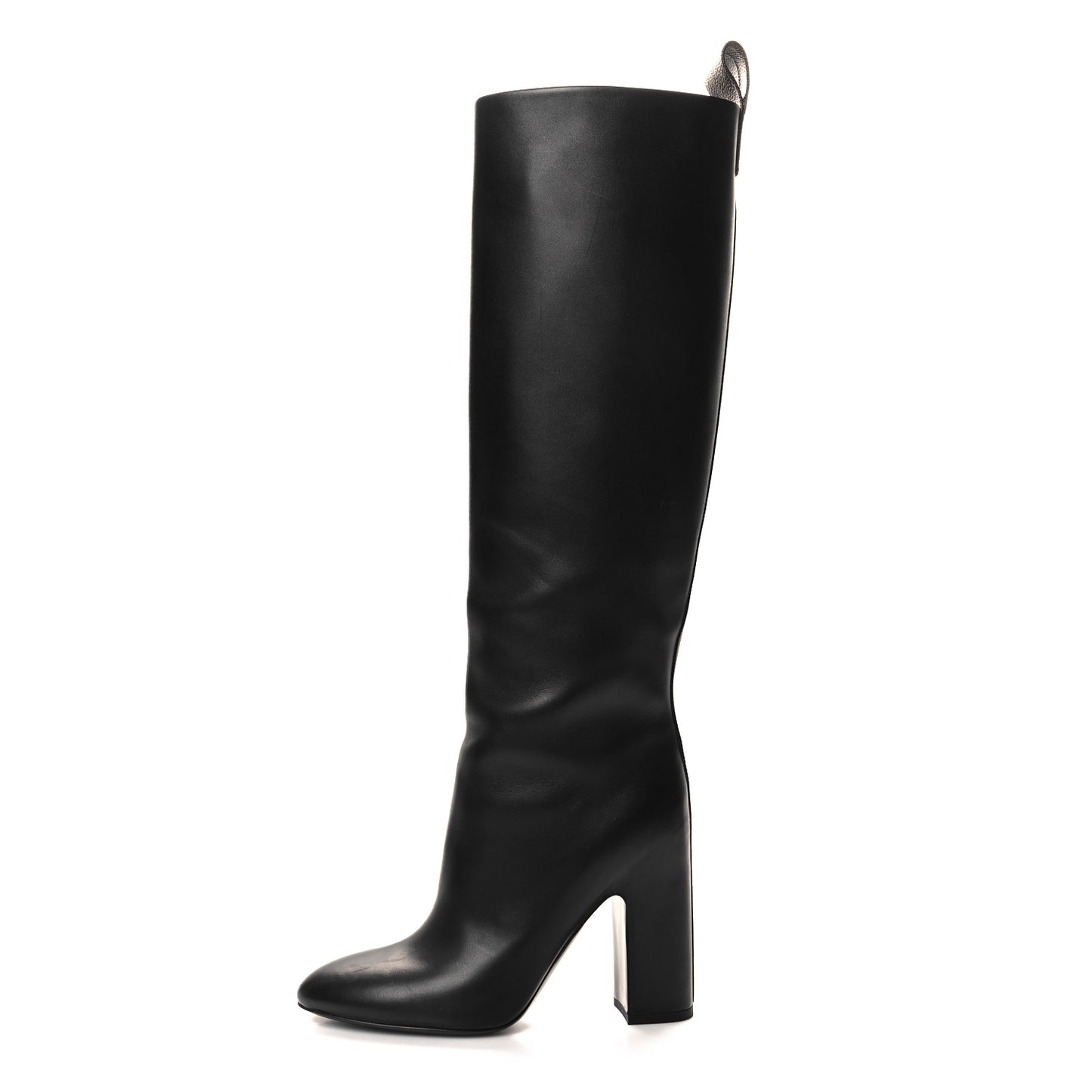 Calfskin Patent Monogram Donna High Boots 36 Black