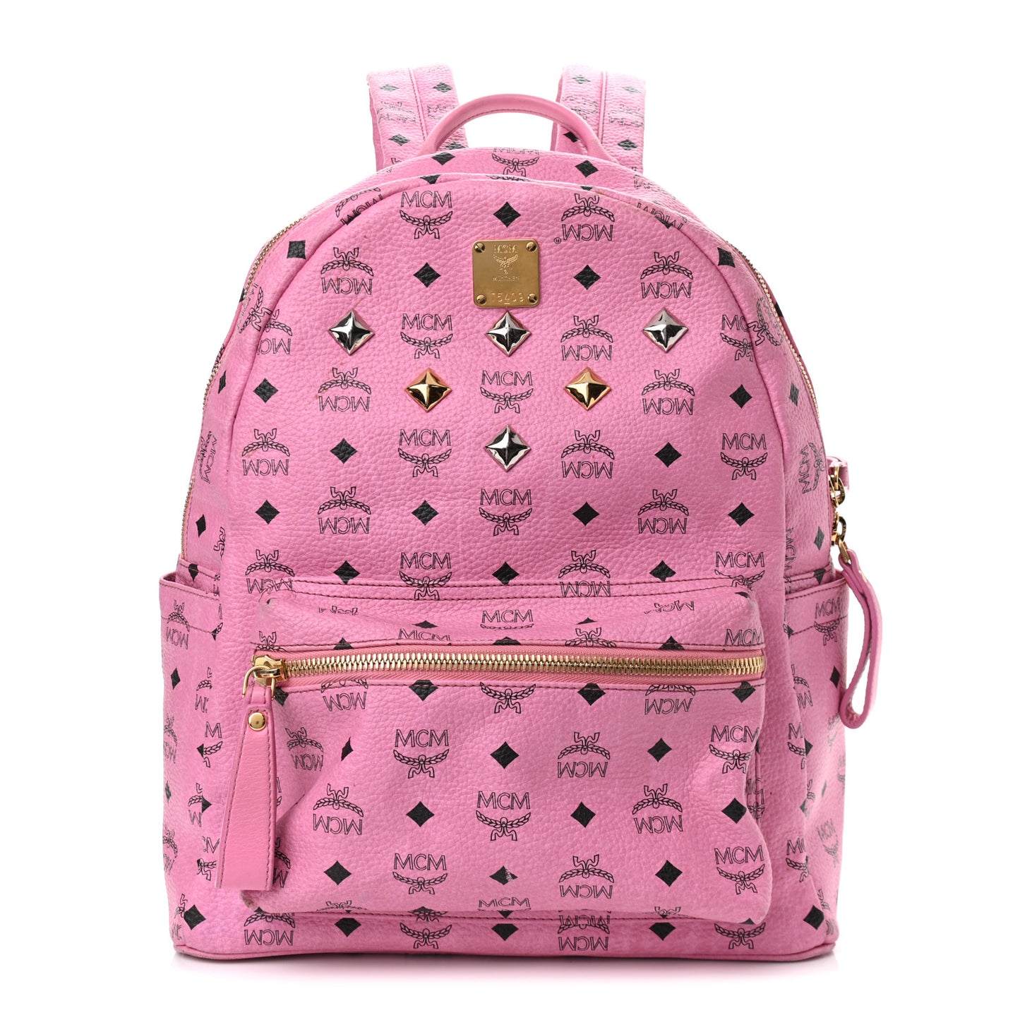 Visetos Medium Sprinkle Stud Stark Backpack Pink