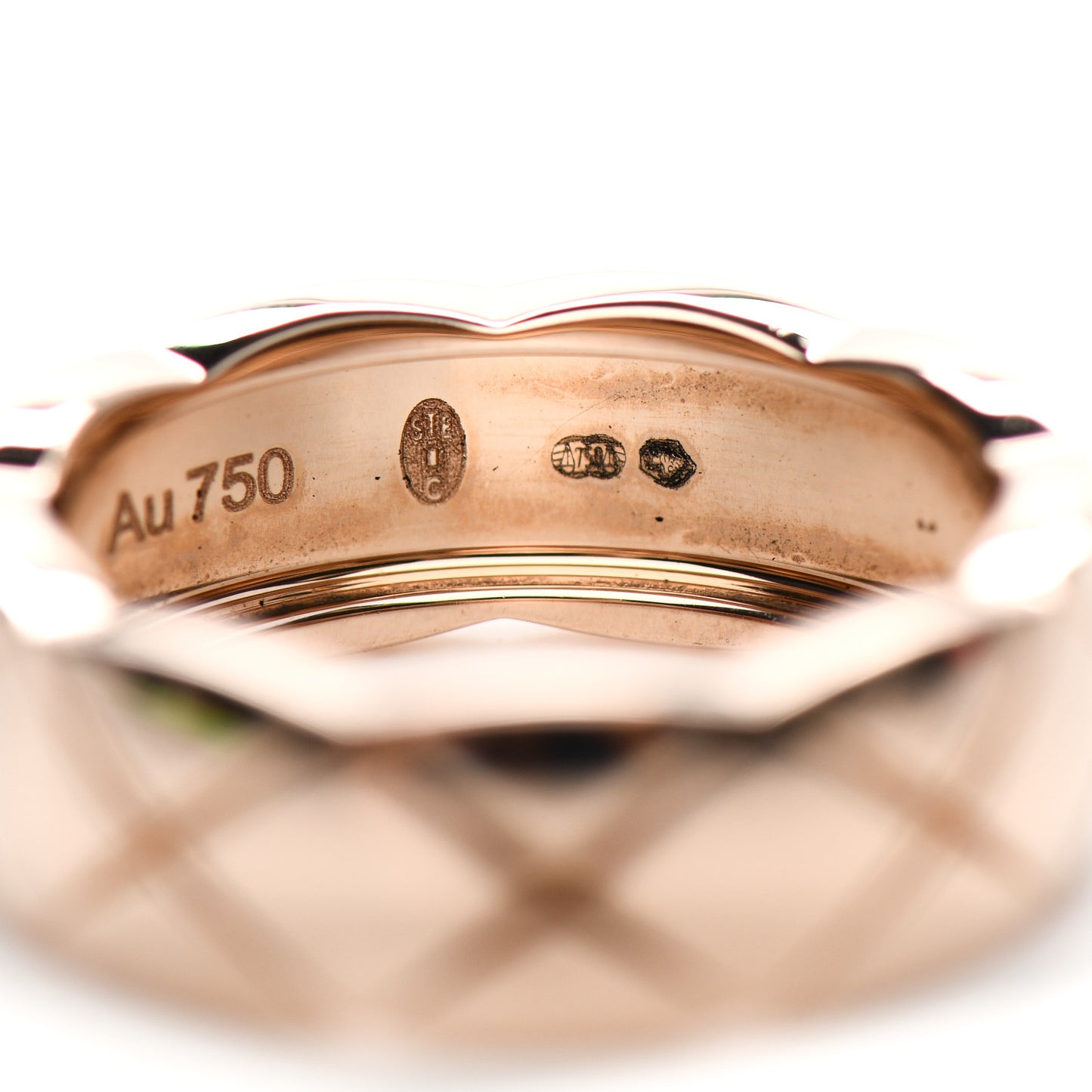 18K Beige Gold Small Coco Crush Ring 51 5.75
