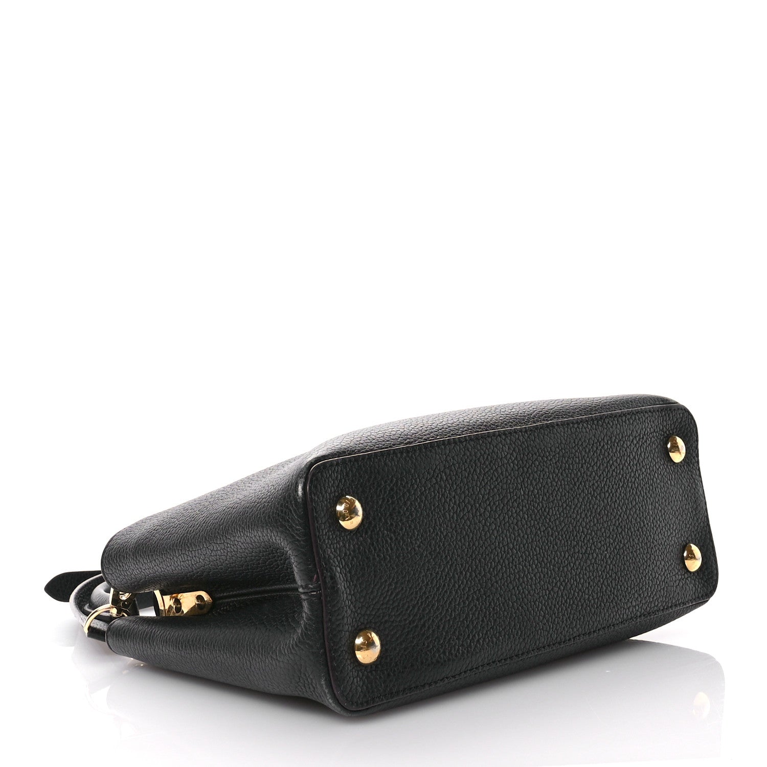 Louis Vuitton Taurillon Capucines BB Black Fuchsia 4 of 10