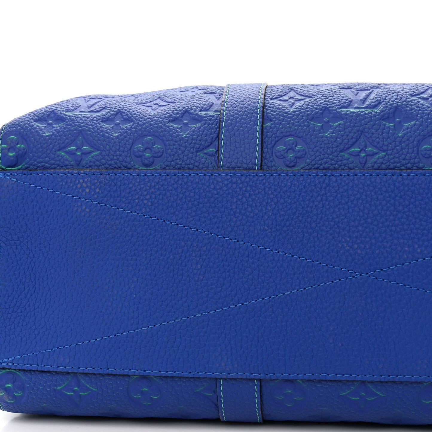 Taurillon Illusion Keepall Tote Bleu Vert