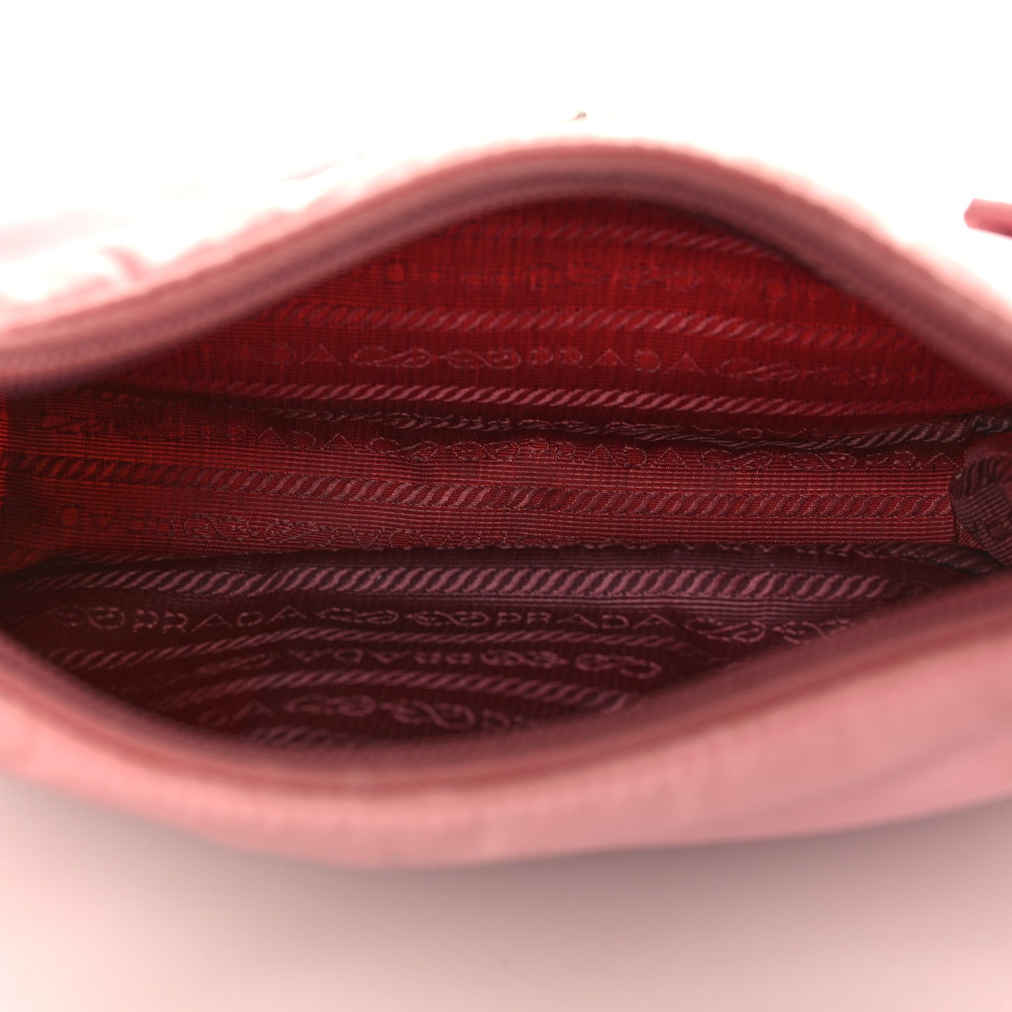Tessuto Nylon Saffiano Mini Re-Edition 2000 Bag Rosa