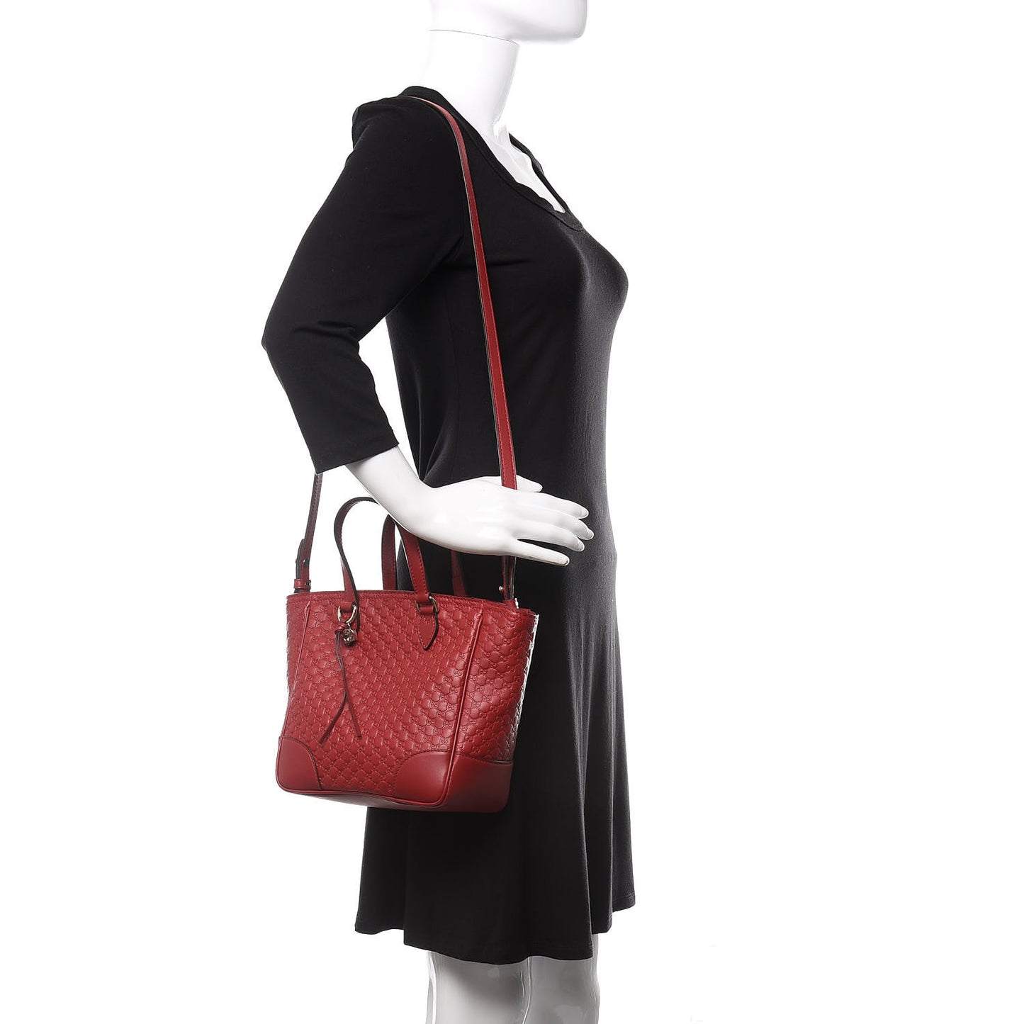 Microguccissima Small Bree Tote Red