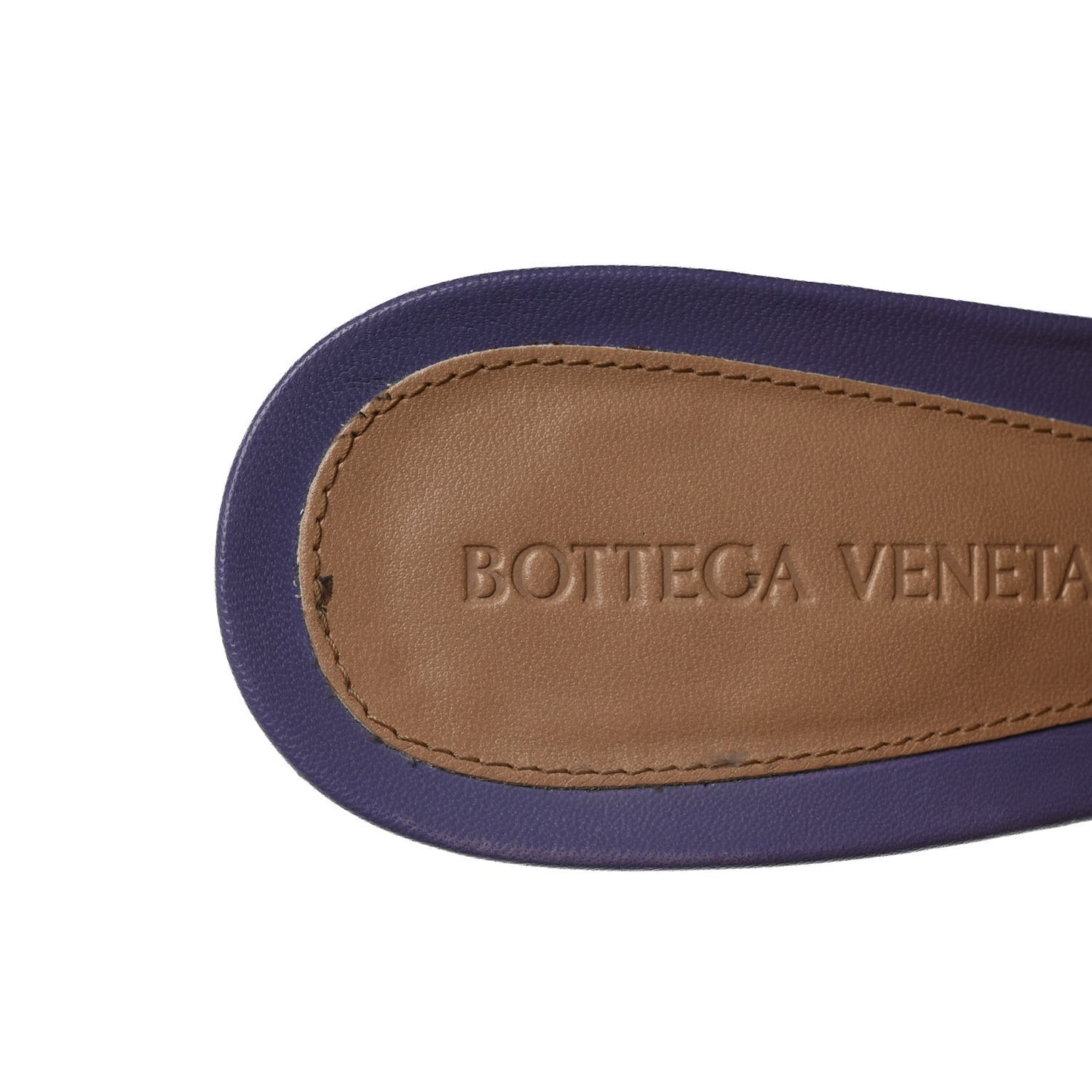 Lambskin Stretch Mule Sandals 37 Lavender