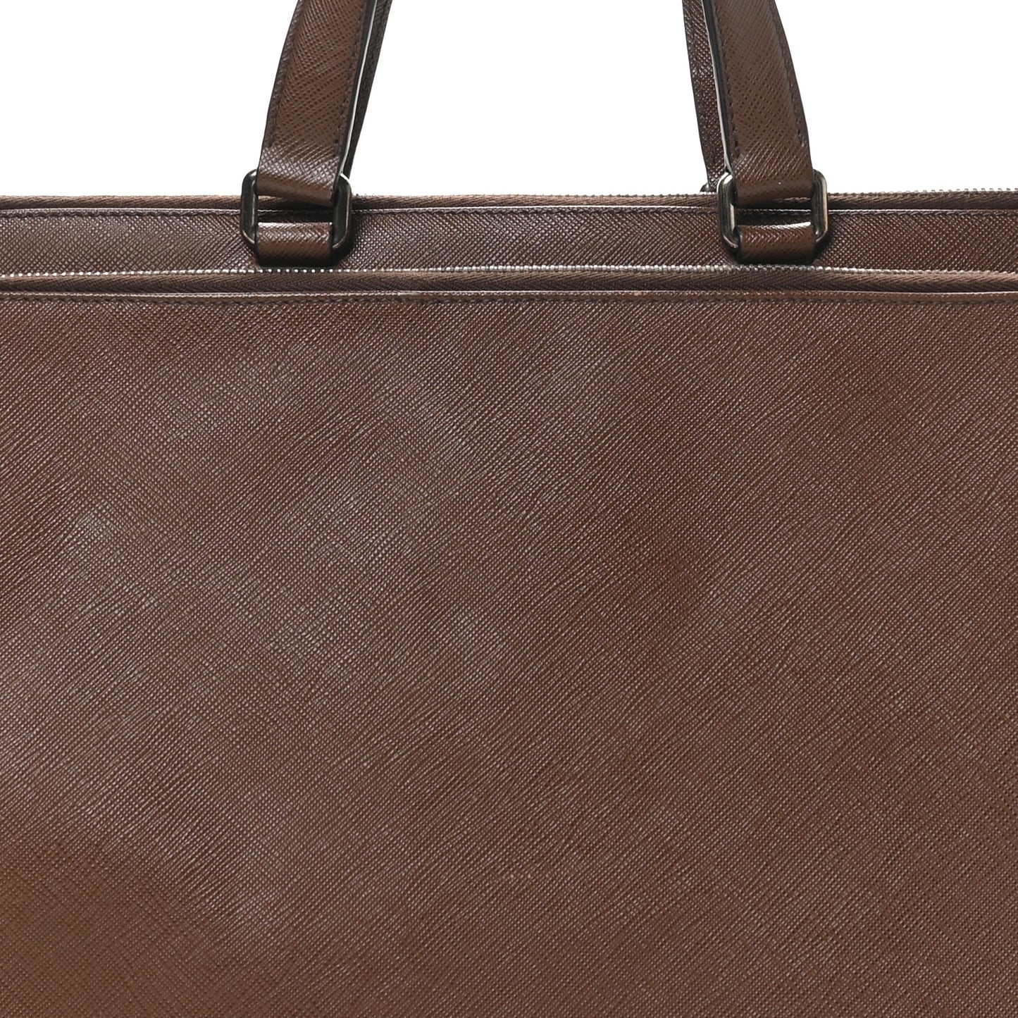 Saffiano Cuir Travel Briefcase Cacao