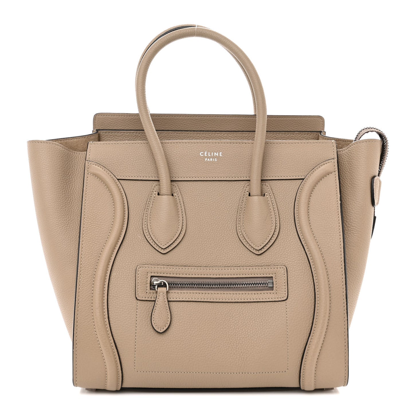 Drummed Calfskin Micro Luggage Dune