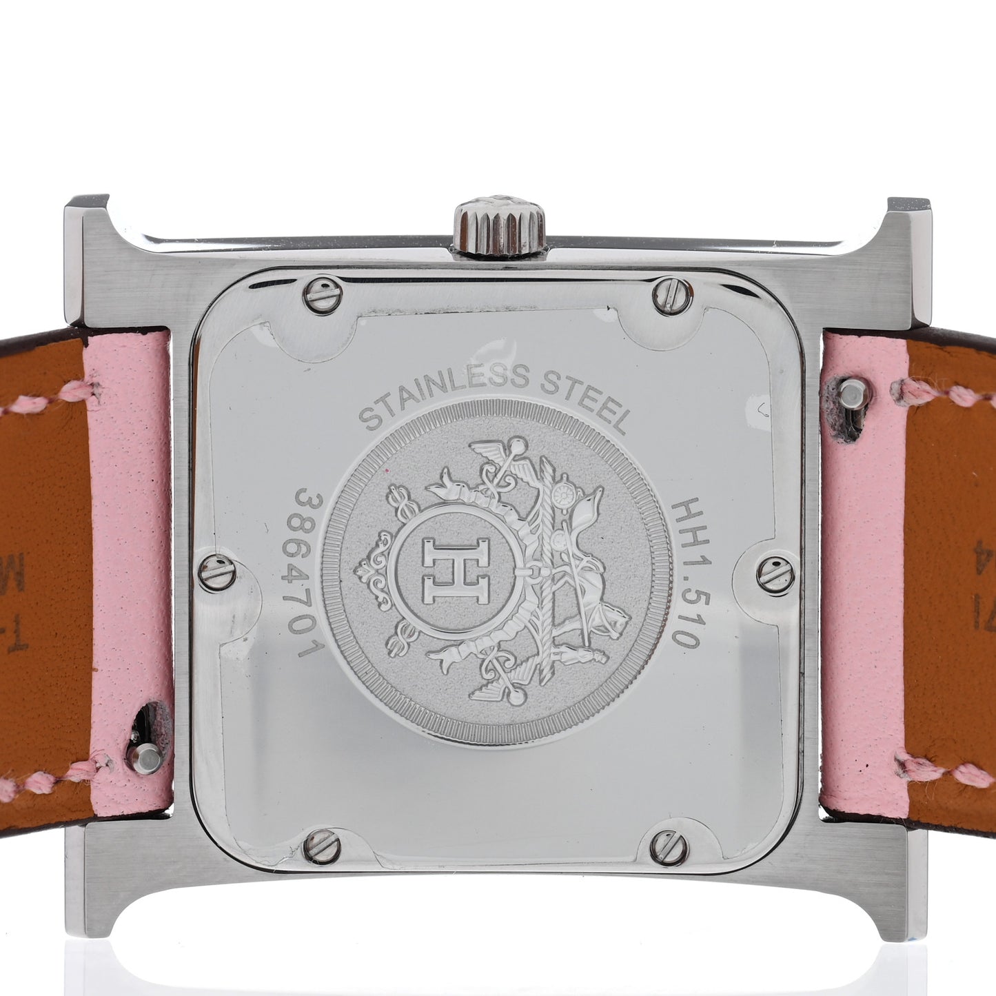 Stainless Steel Swift Diamond Mother of Pearl 26mm Heure H Hour Quartz Watch Rose Sakura