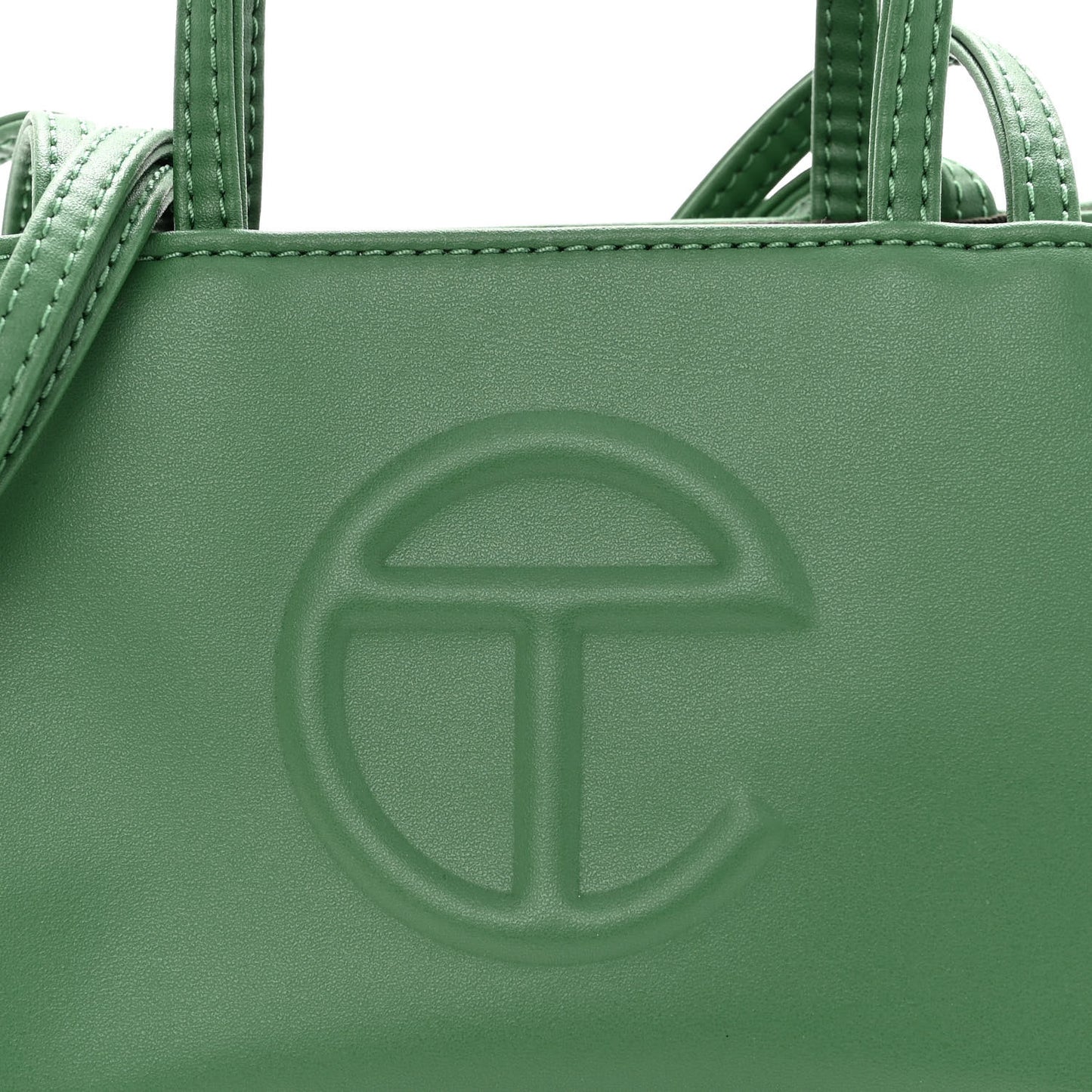 Vegan Leather Small Shopping Bag Leaf