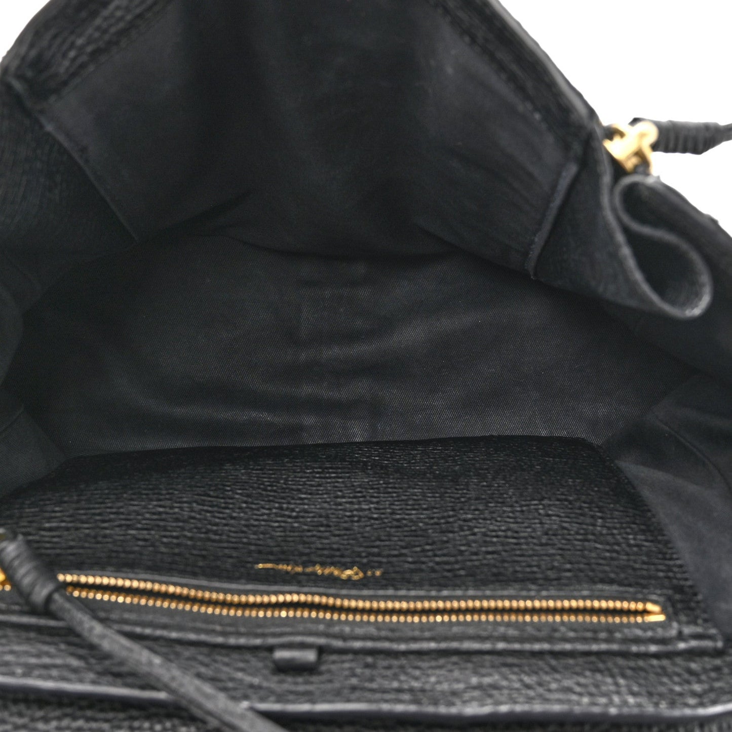 Textured Calfskin Medium Pashli Satchel Black