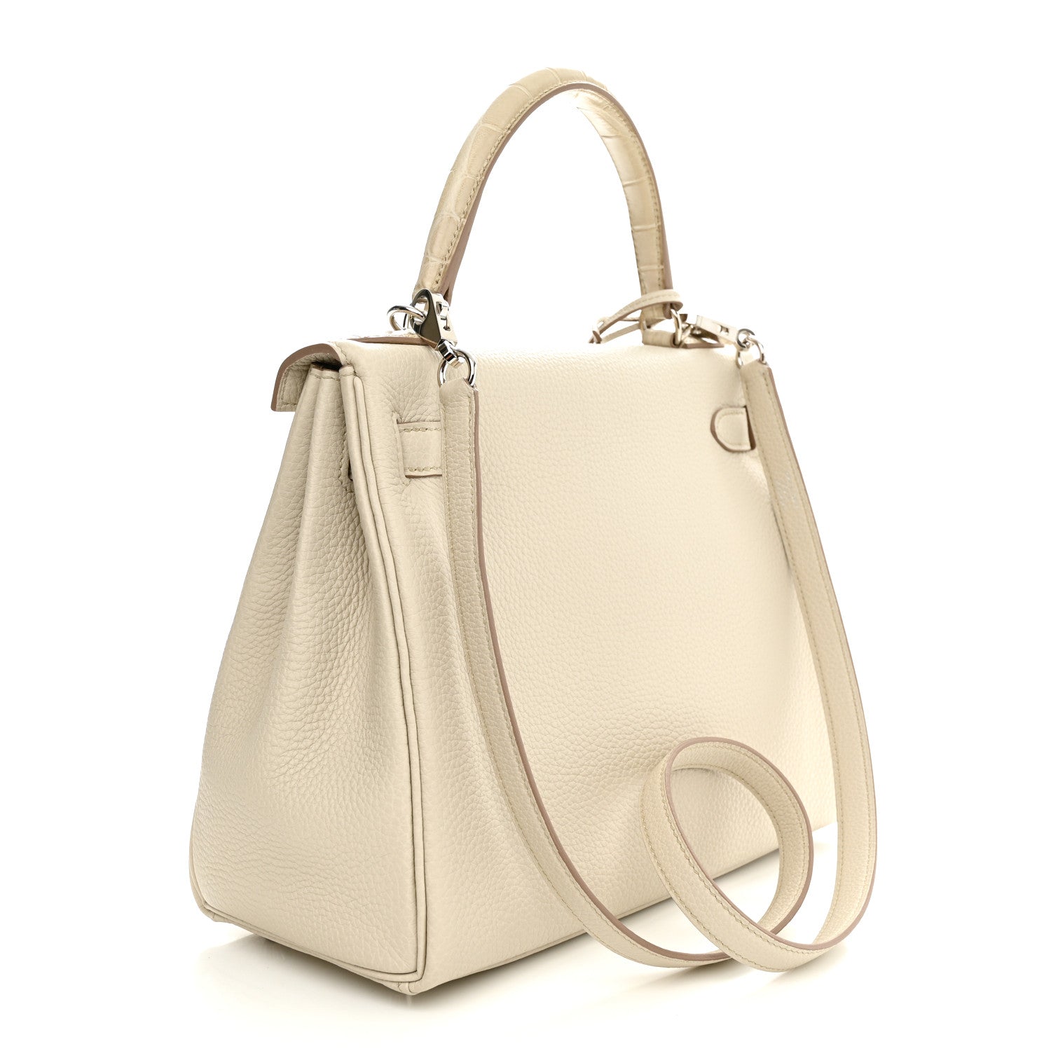 Hermes Togo Matte Alligator Kelly Retourne Touch 28 Beton 3 of 15