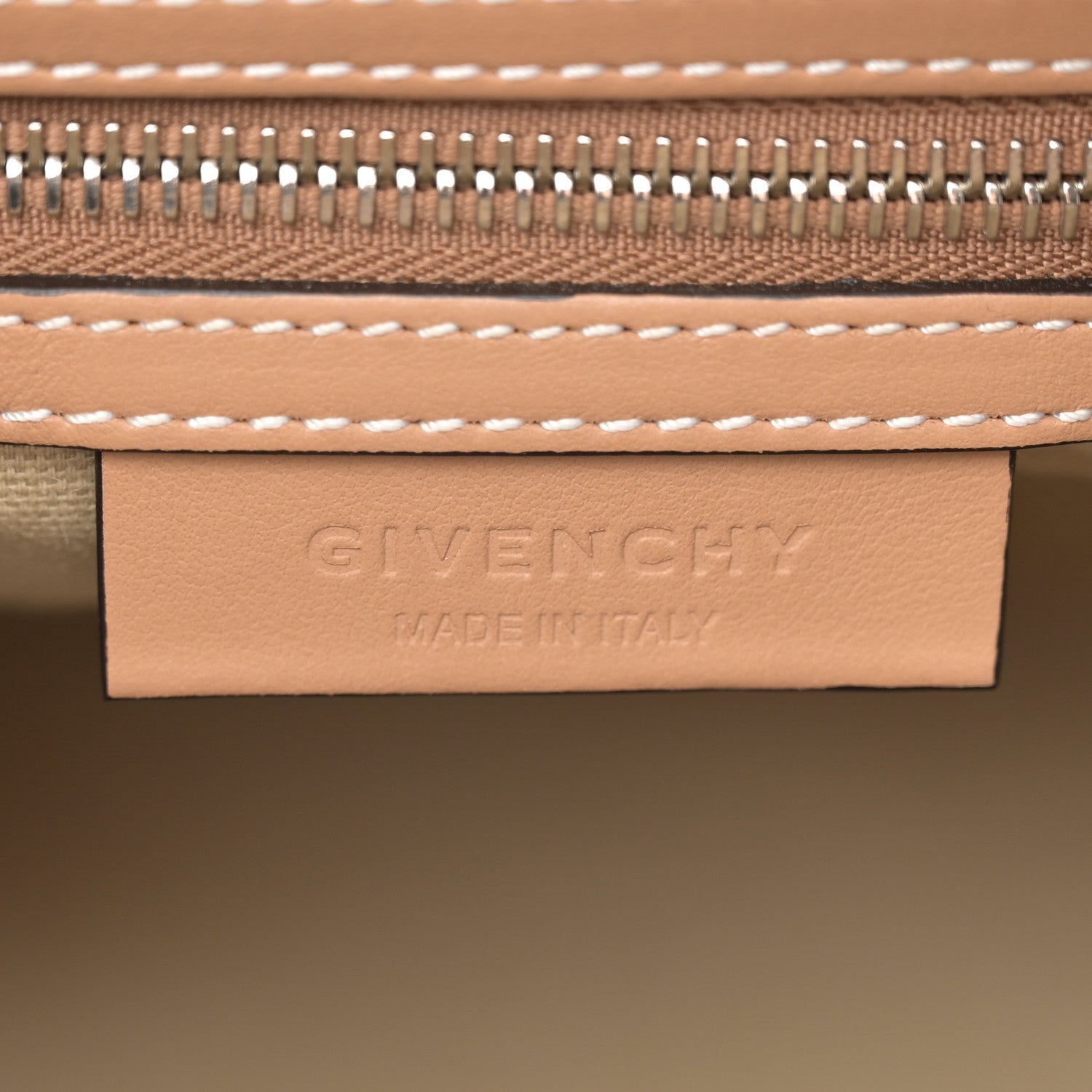 Givenchy Calfskin Small Topstitch Bi-Color Antigona Beige Black 6 of 12