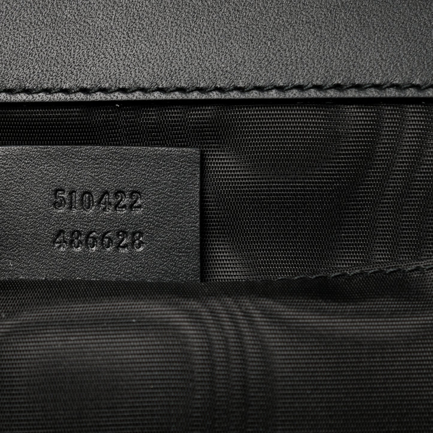 X SEGA Calfskin GUCCY Stars Portfolio Bag Black Gold
