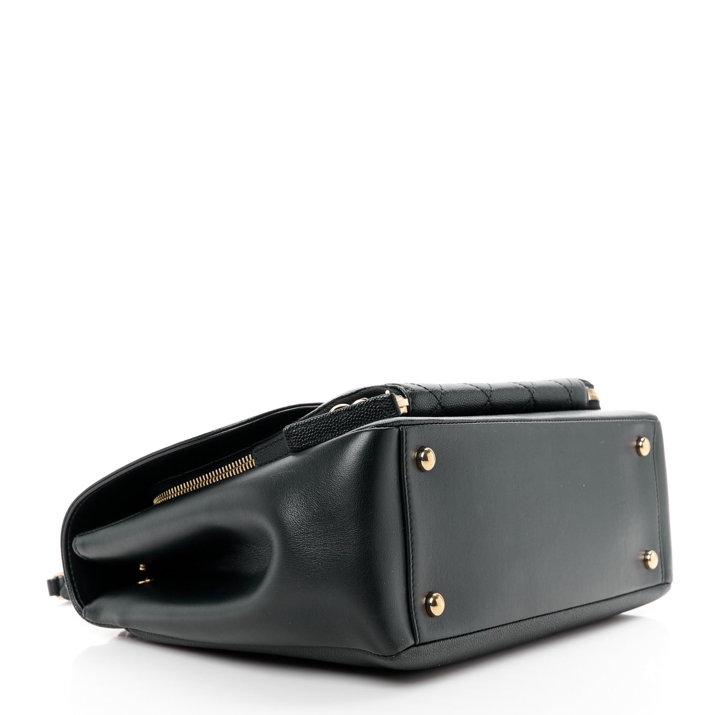 Caviar Quilted Large Business Affinity Flap Black