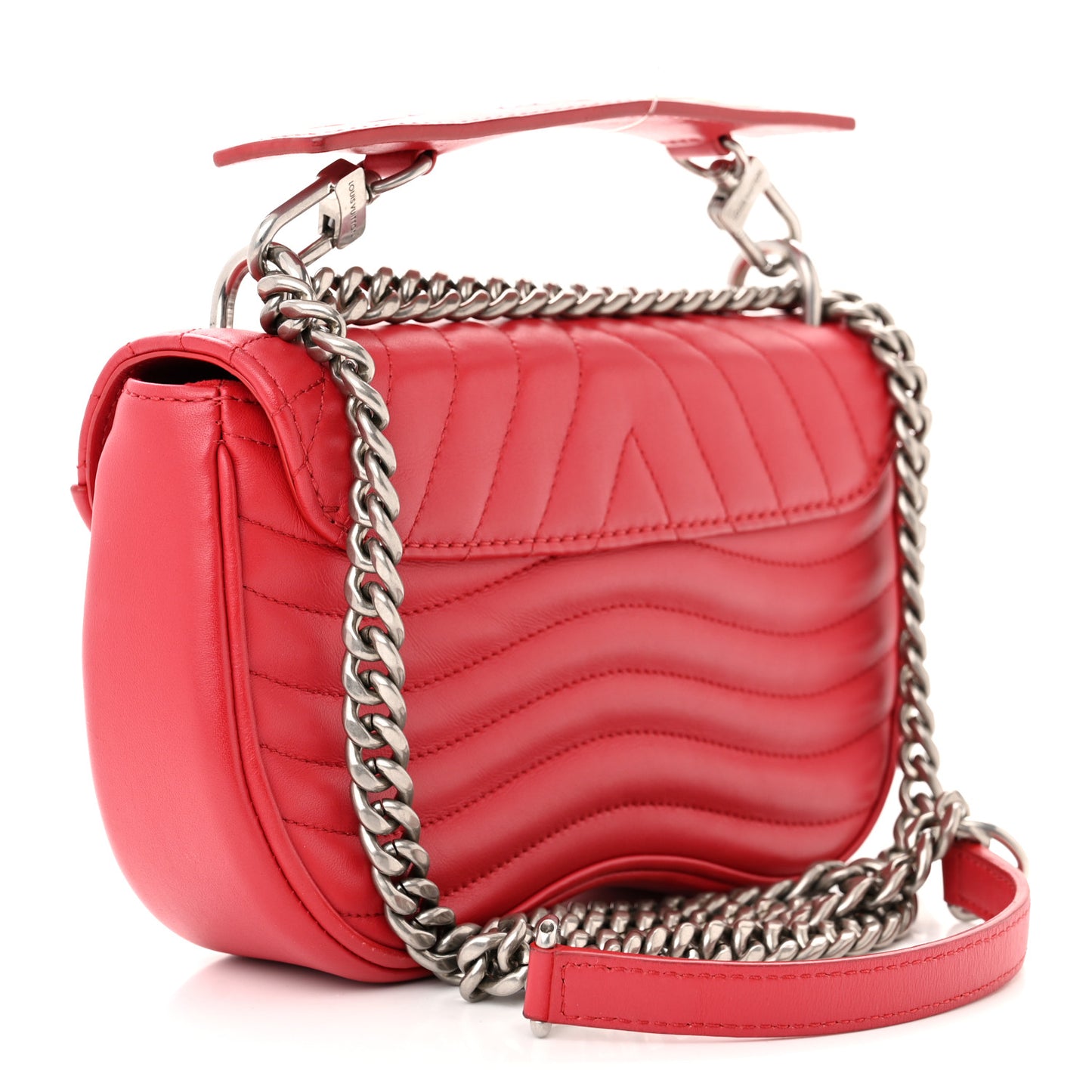 Calfskin New Wave Chain PM Scarlet