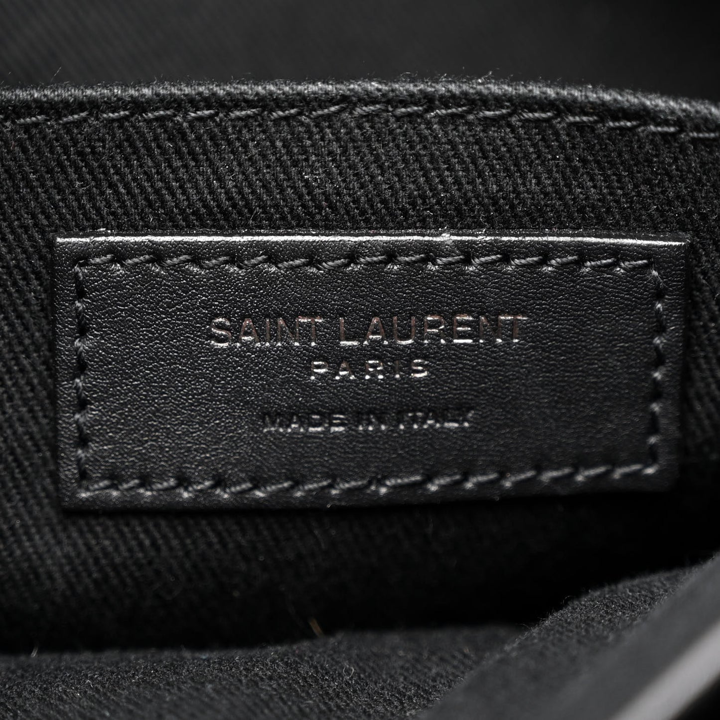 Snakeskin Souple North South Tote Black