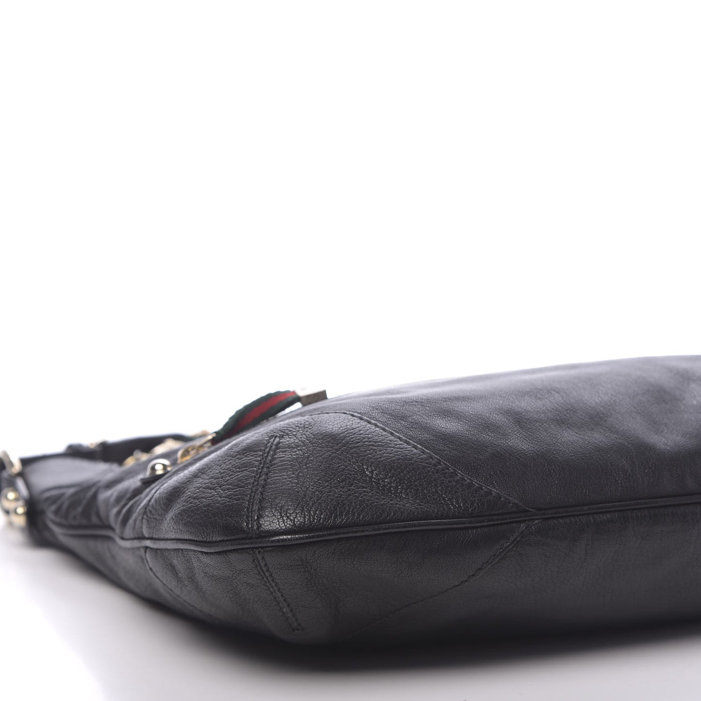 Calfskin Medium Capri Shoulder Bag Black