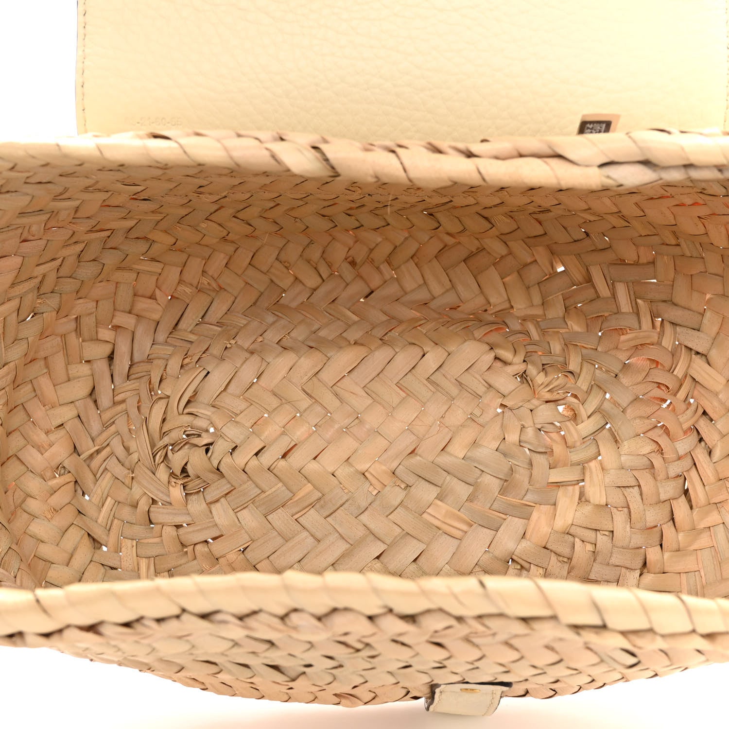 Chloe Raffia Calfskin Marcie Basket White 5 of 10