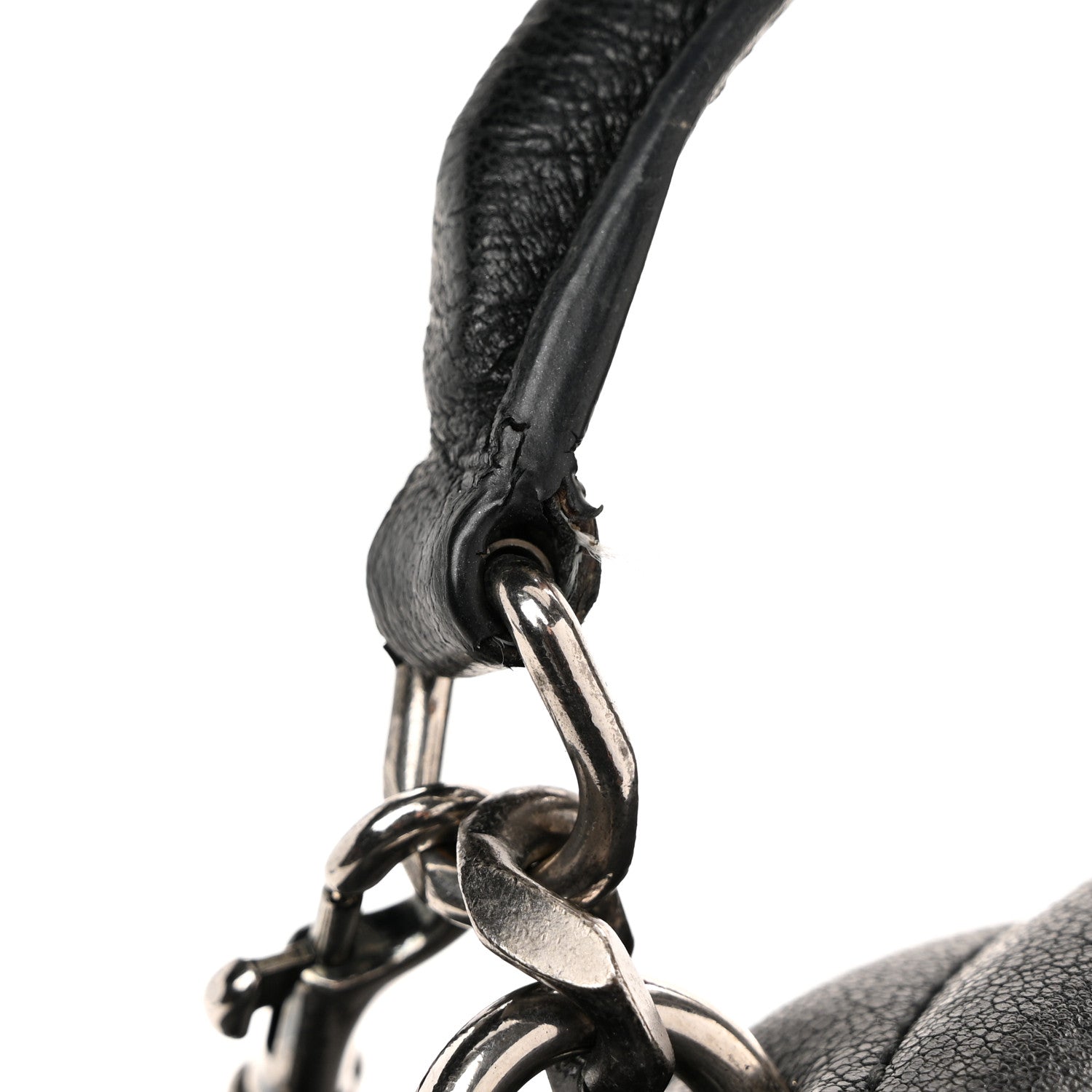 Saint Laurent Sheepskin Matelasse Chevron Monogram Medium College Bag Black 12 of 14