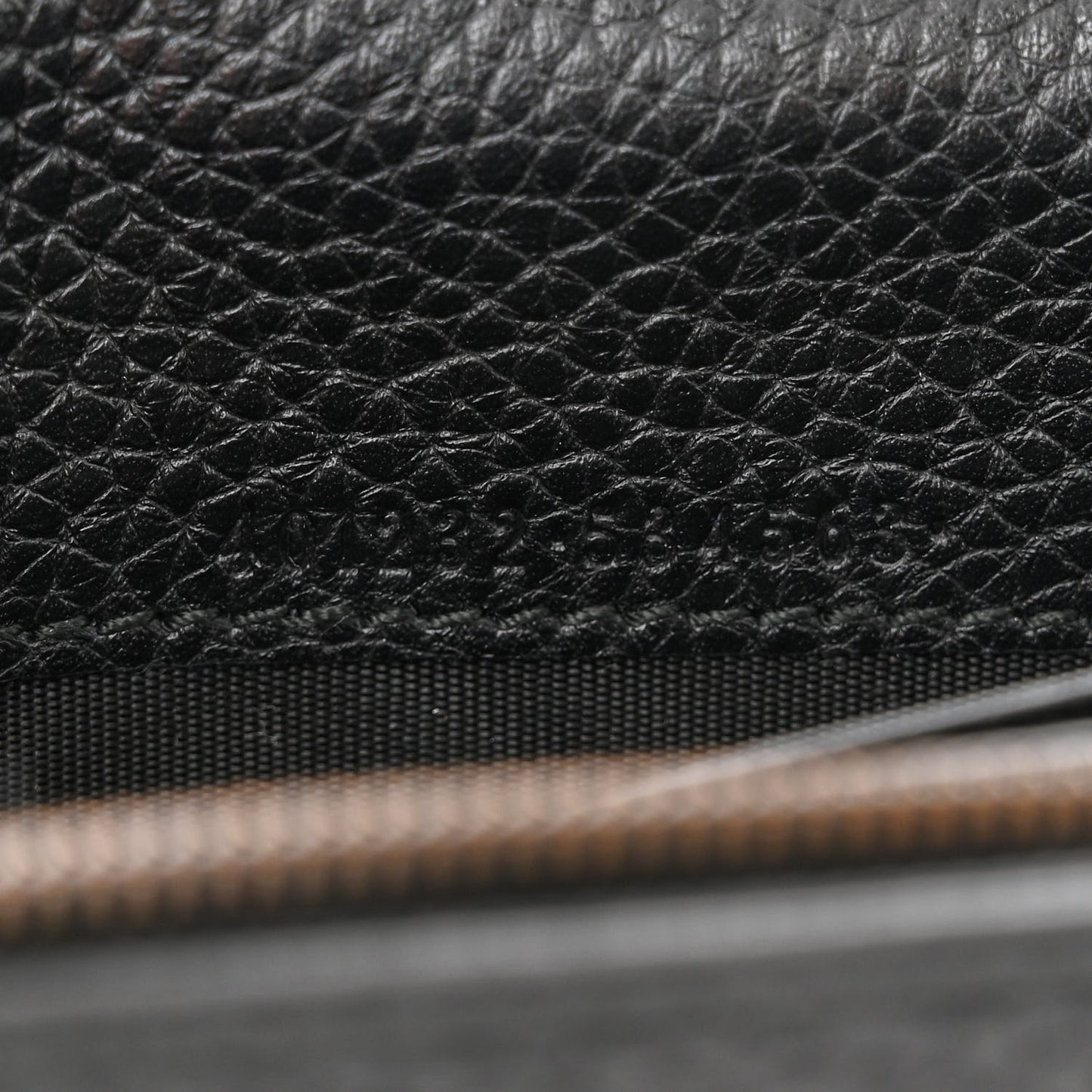 Calfskin GG Marmont Chain Wallet Black