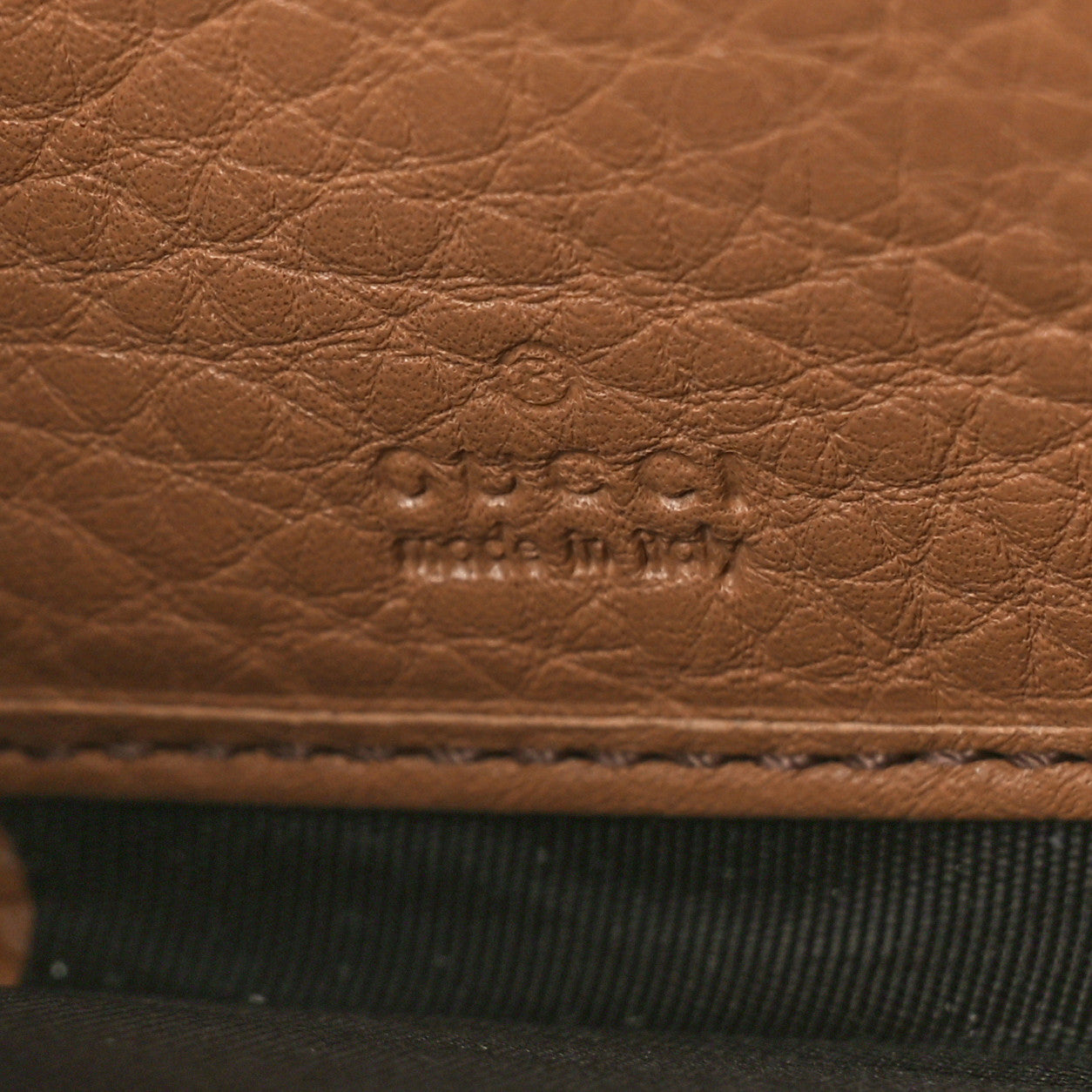 Pebbled Calfskin Soho Zip Around Wallet Camelia