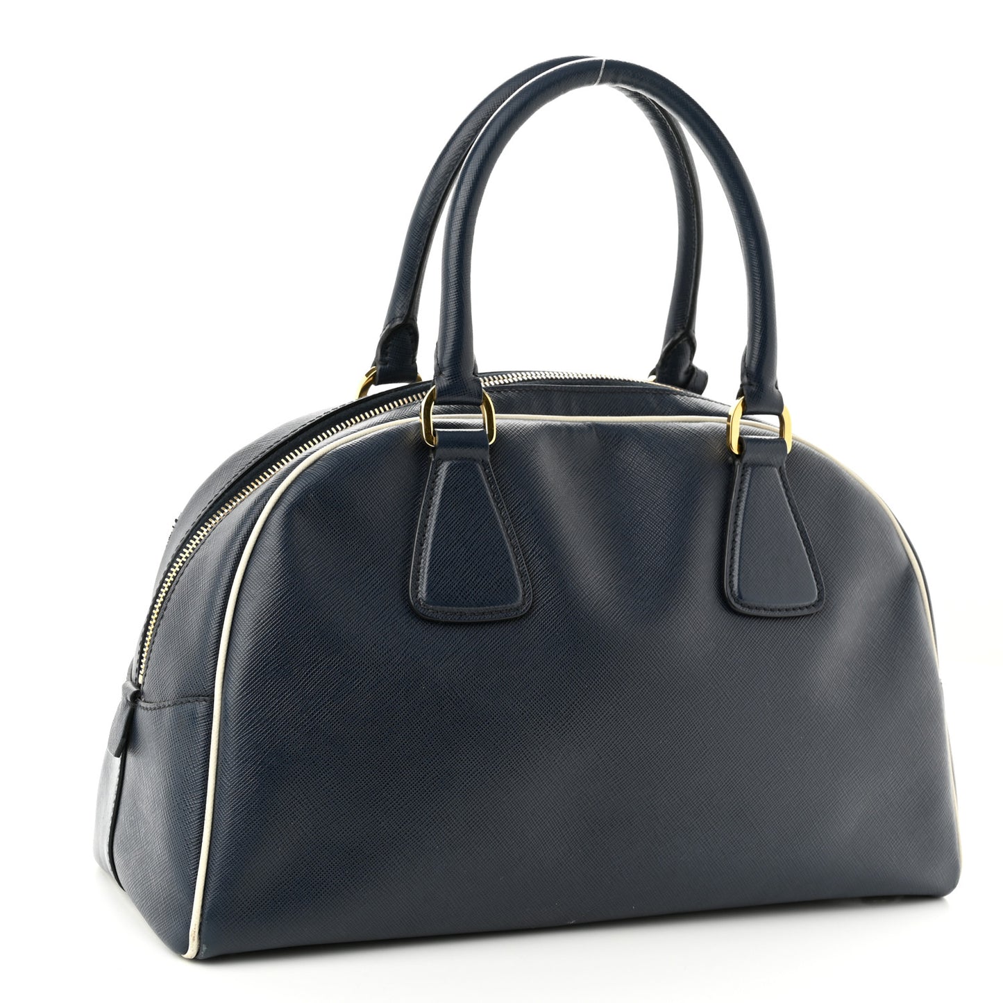 Saffiano Lux Bowling Bag Baltico Talco