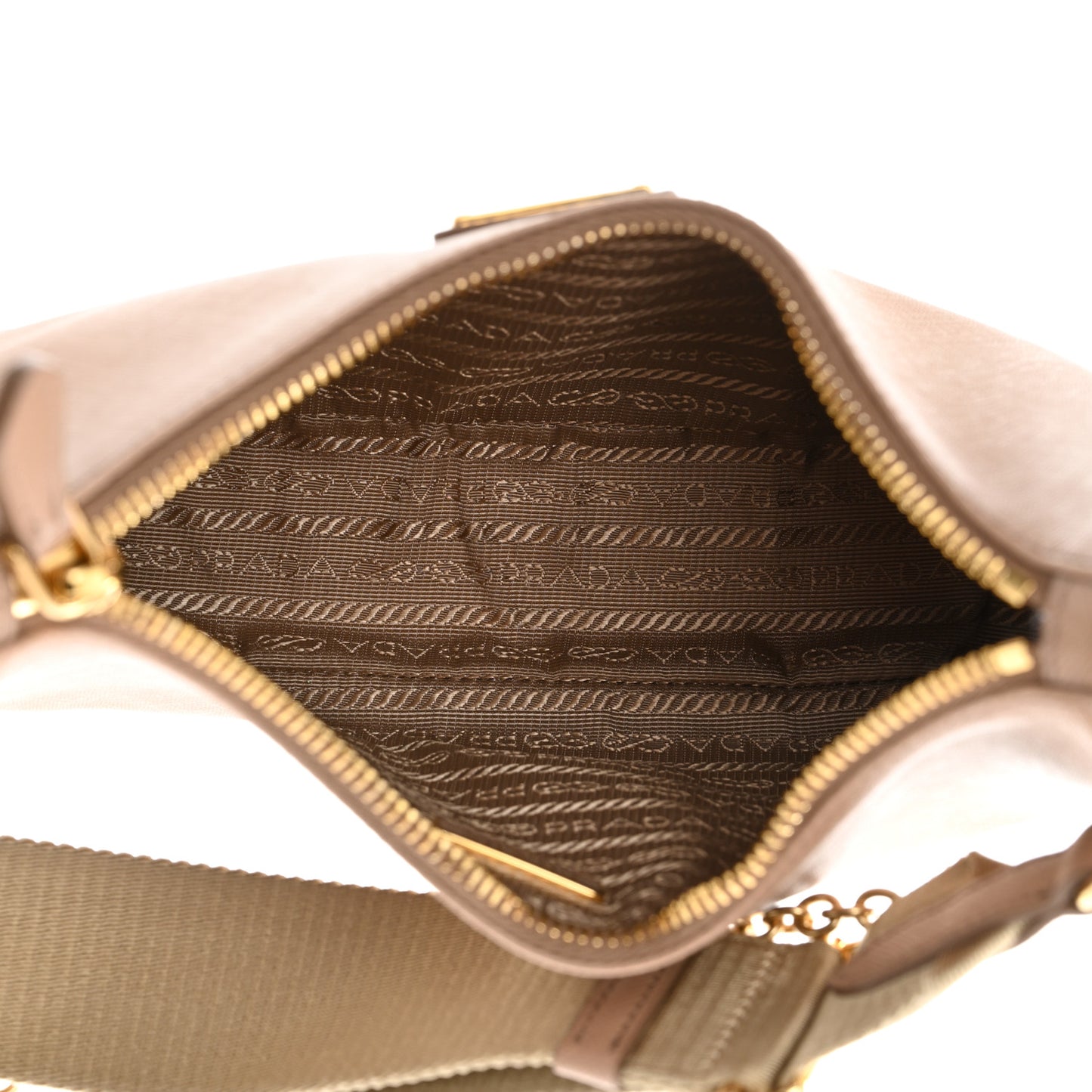 Saffiano Re-Edition 2005 Shoulder Bag Cammeo Beige