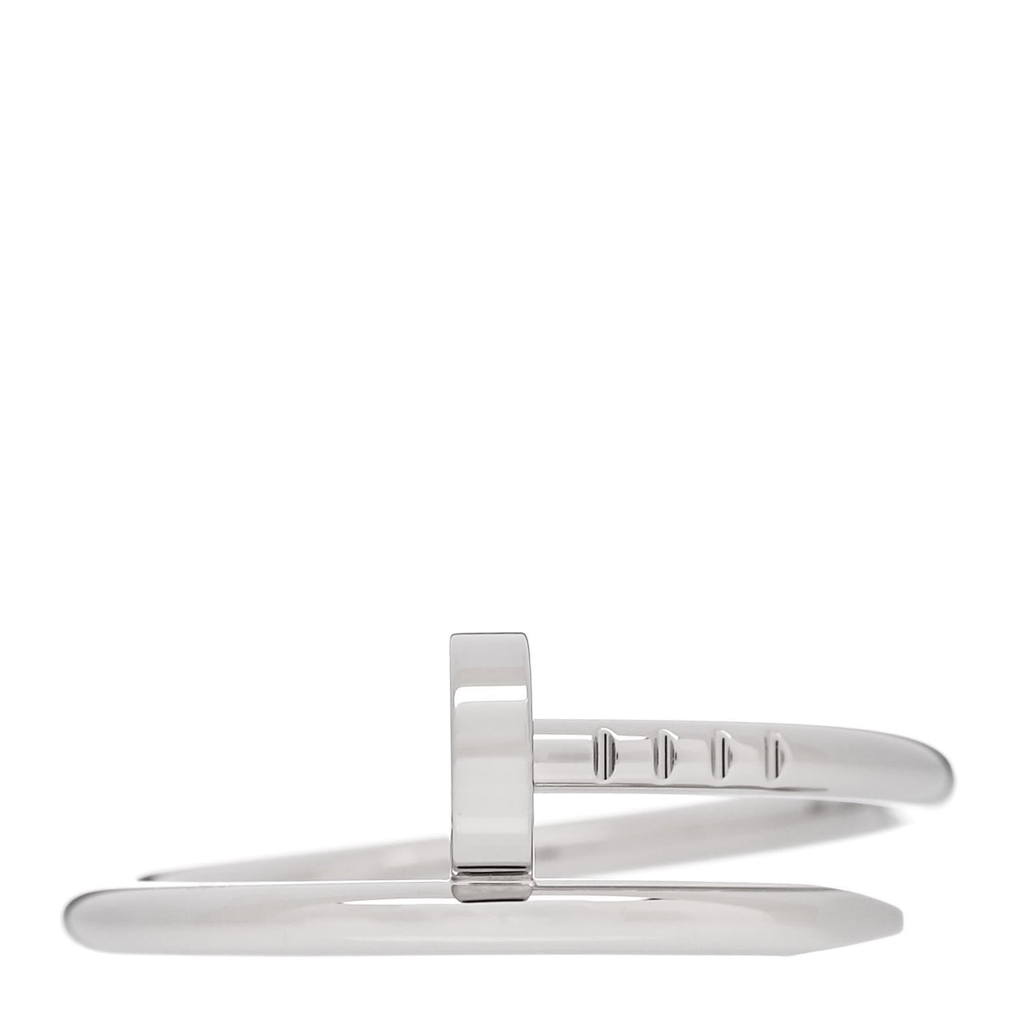 18K White Gold Small Juste Un Clou Ring 56 7.5