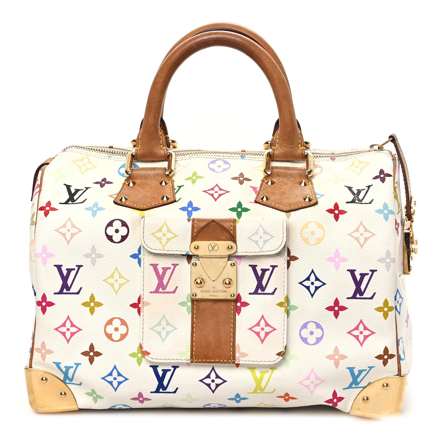 Monogram Multicolor Speedy 30 White