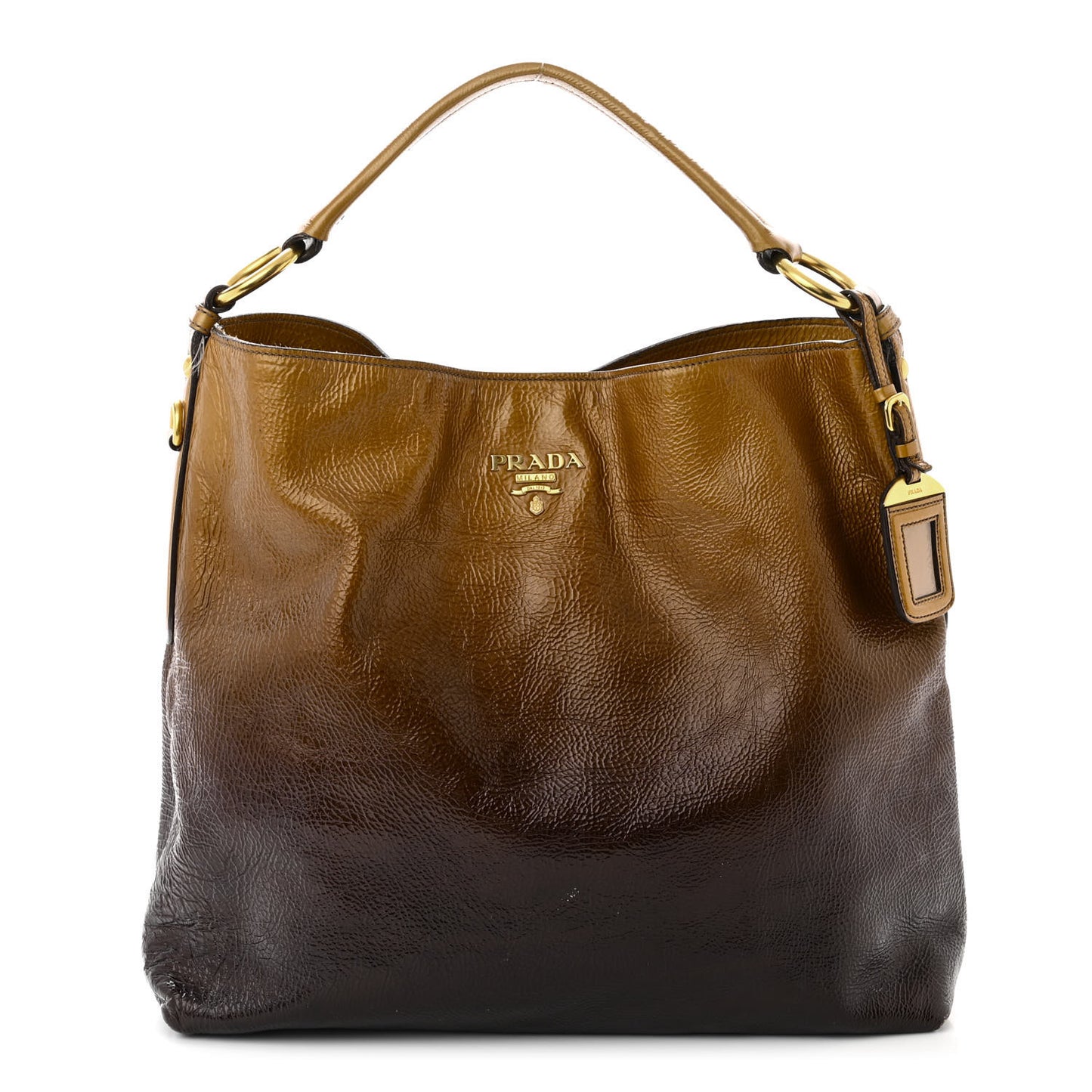 Vernice Sfumata Shoulder Bag Blond Mordore
