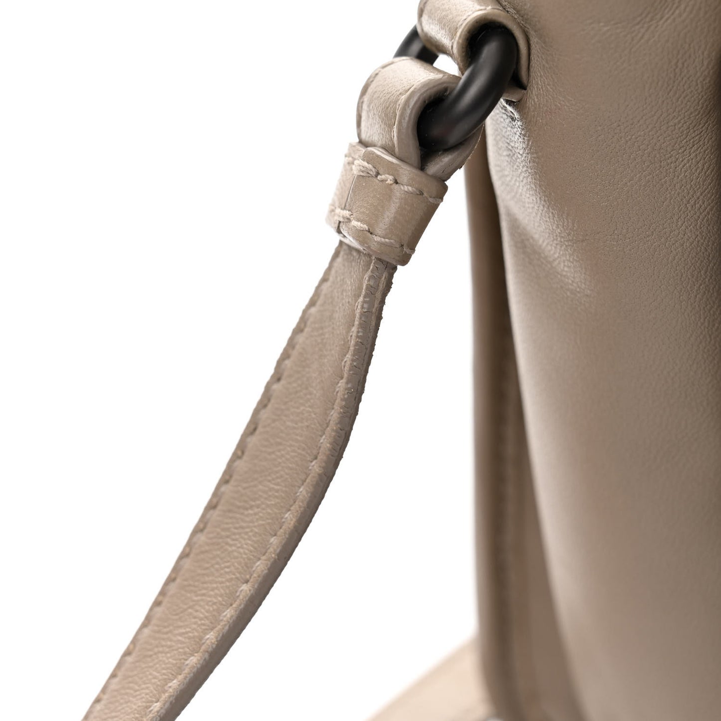Nappa Intrecciato Mini Flap Crossbody Fume